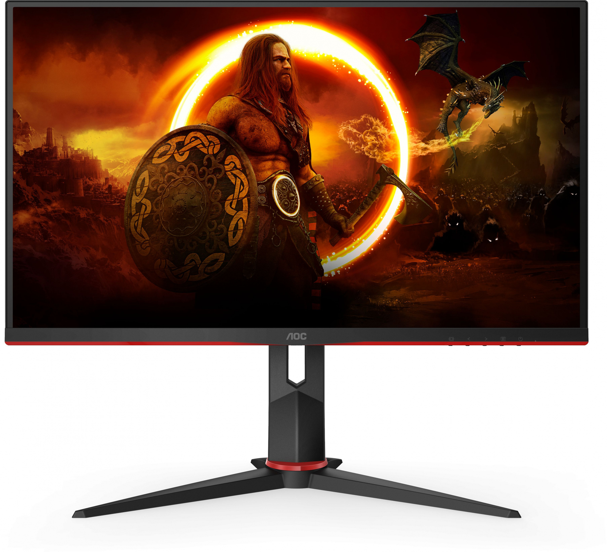 Монитор AOC 27" Gaming 27G2SPU черный IPS LED 1ms 16:9 HDMI M/M матовая HAS Piv 300cd 178гр/178гр 1920x1080 165Hz VGA DP FHD USB 5.07кг
