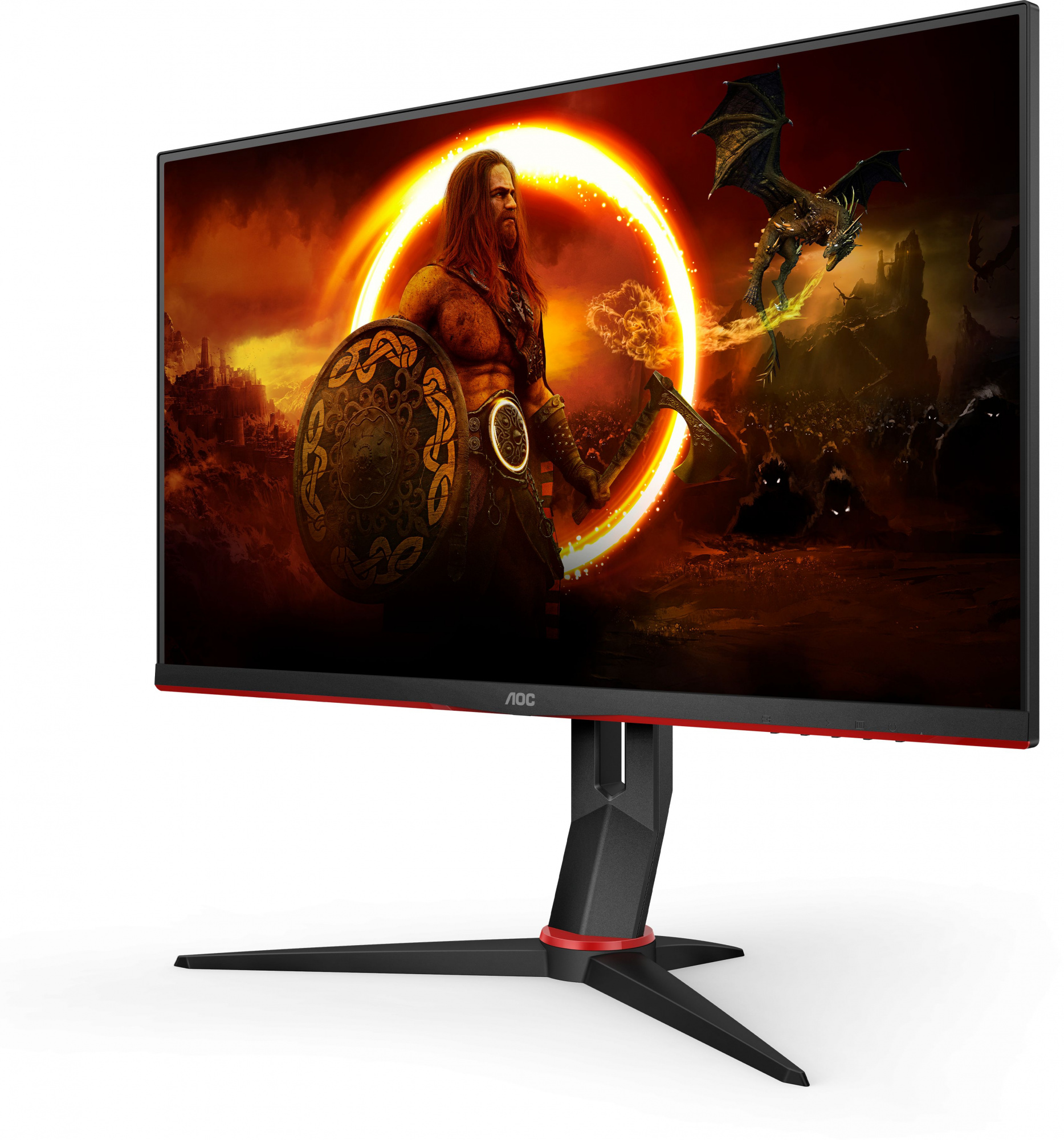 Монитор AOC 27" Gaming 27G2SPU черный IPS LED 1ms 16:9 HDMI M/M матовая HAS Piv 300cd 178гр/178гр 1920x1080 165Hz VGA DP FHD USB 5.07кг — фото 2