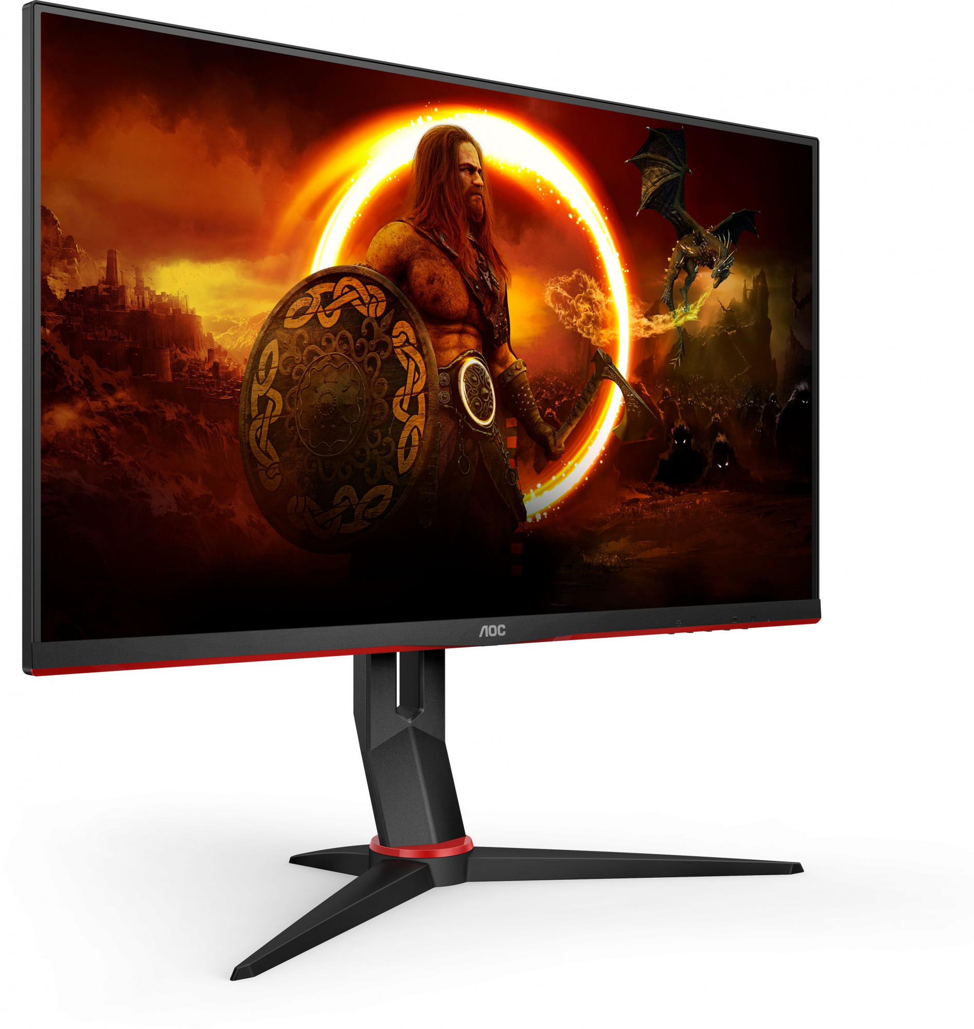 Монитор AOC 27" Gaming 27G2SPU черный IPS LED 1ms 16:9 HDMI M/M матовая HAS Piv 300cd 178гр/178гр 1920x1080 165Hz VGA DP FHD USB 5.07кг — фото 3