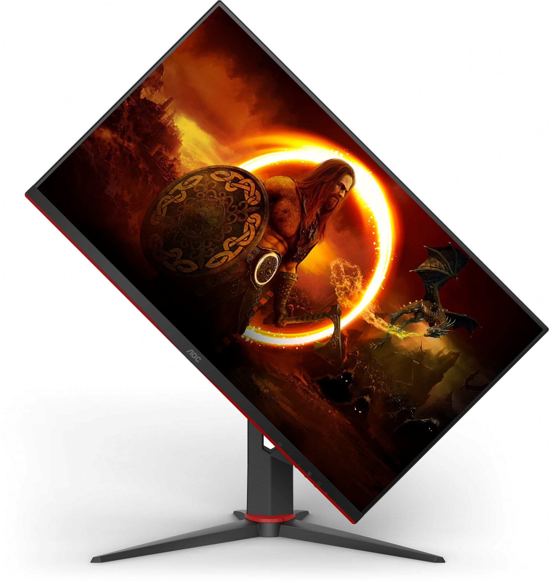 Монитор AOC 27" Gaming 27G2SPU черный IPS LED 1ms 16:9 HDMI M/M матовая HAS Piv 300cd 178гр/178гр 1920x1080 165Hz VGA DP FHD USB 5.07кг — фото 8