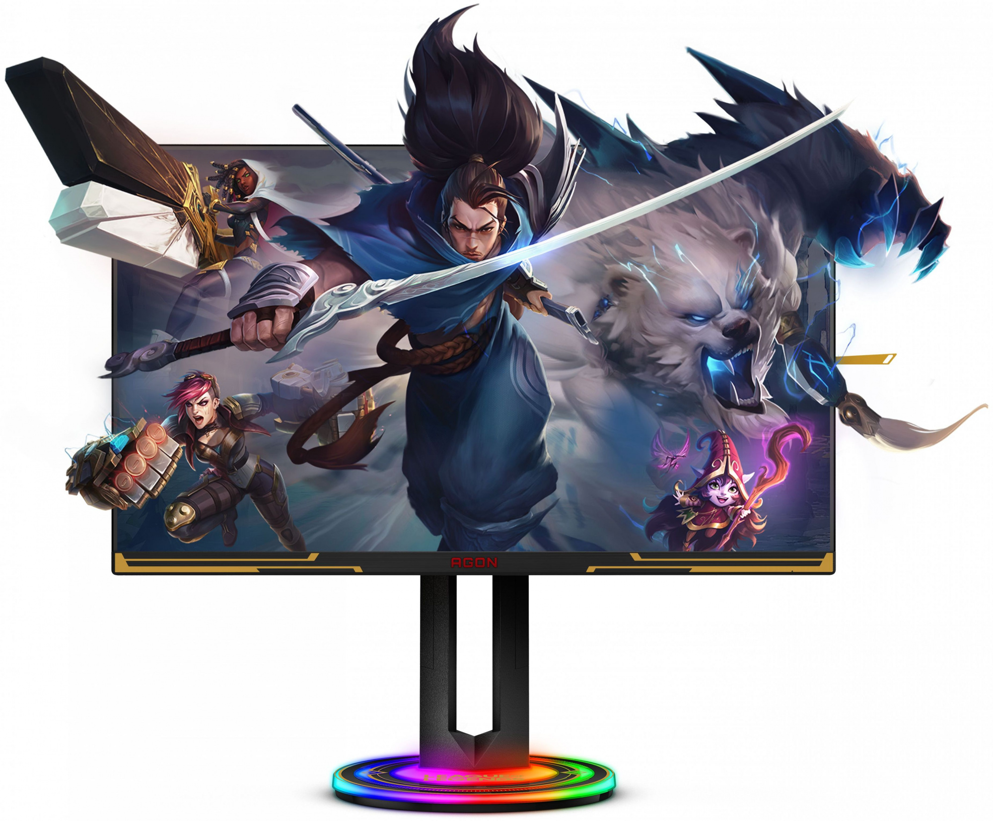 Монитор AOC 27" Agon AG275QXL черный IPS LED 1ms 16:9 HDMI M/M матовая HAS Piv 400cd 178гр/178гр 2560x1440 170Hz DP 2K USB 7.84кг — фото 2