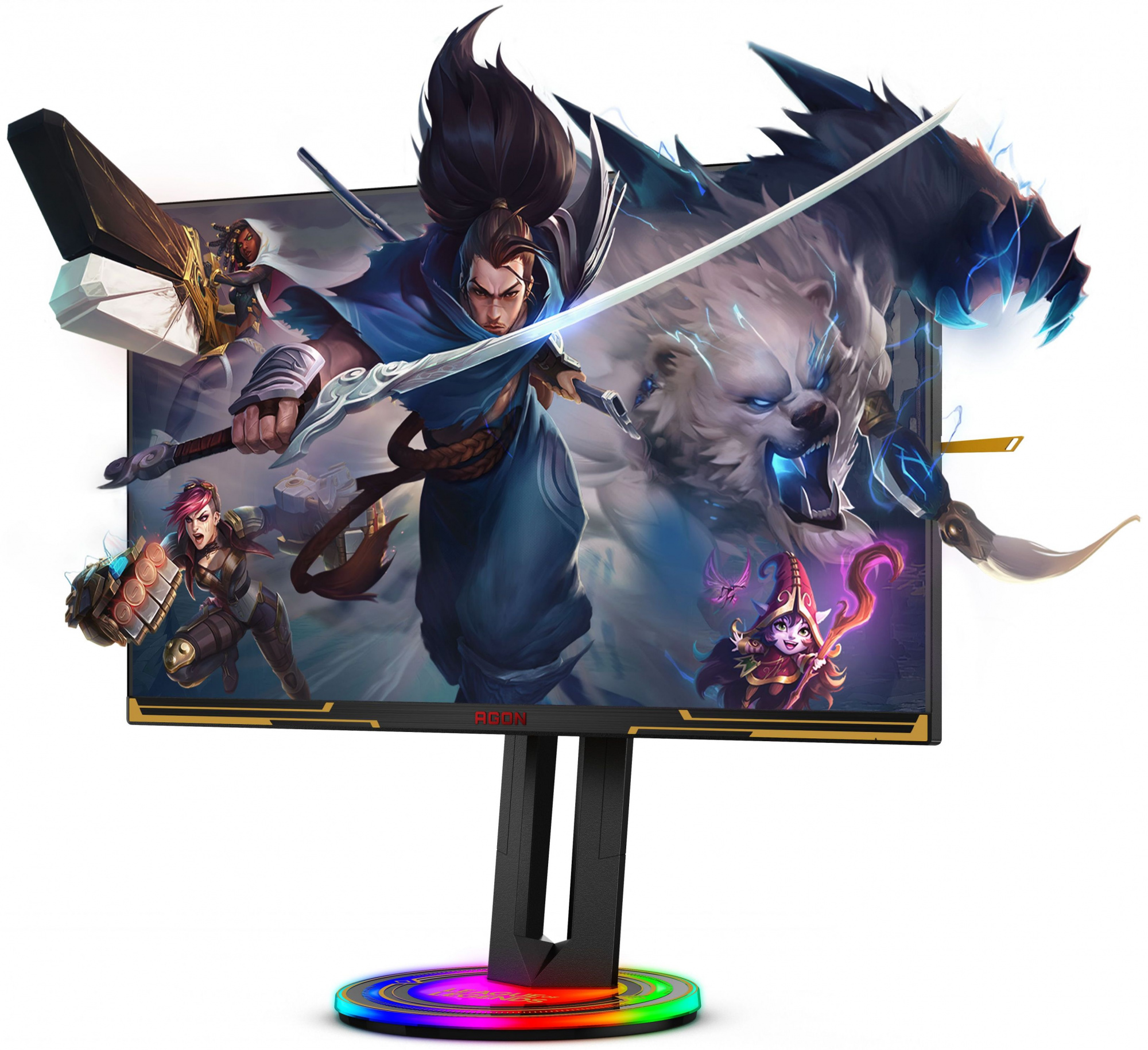 Монитор AOC 27" Agon AG275QXL черный IPS LED 1ms 16:9 HDMI M/M матовая HAS Piv 400cd 178гр/178гр 2560x1440 170Hz DP 2K USB 7.84кг — фото 6