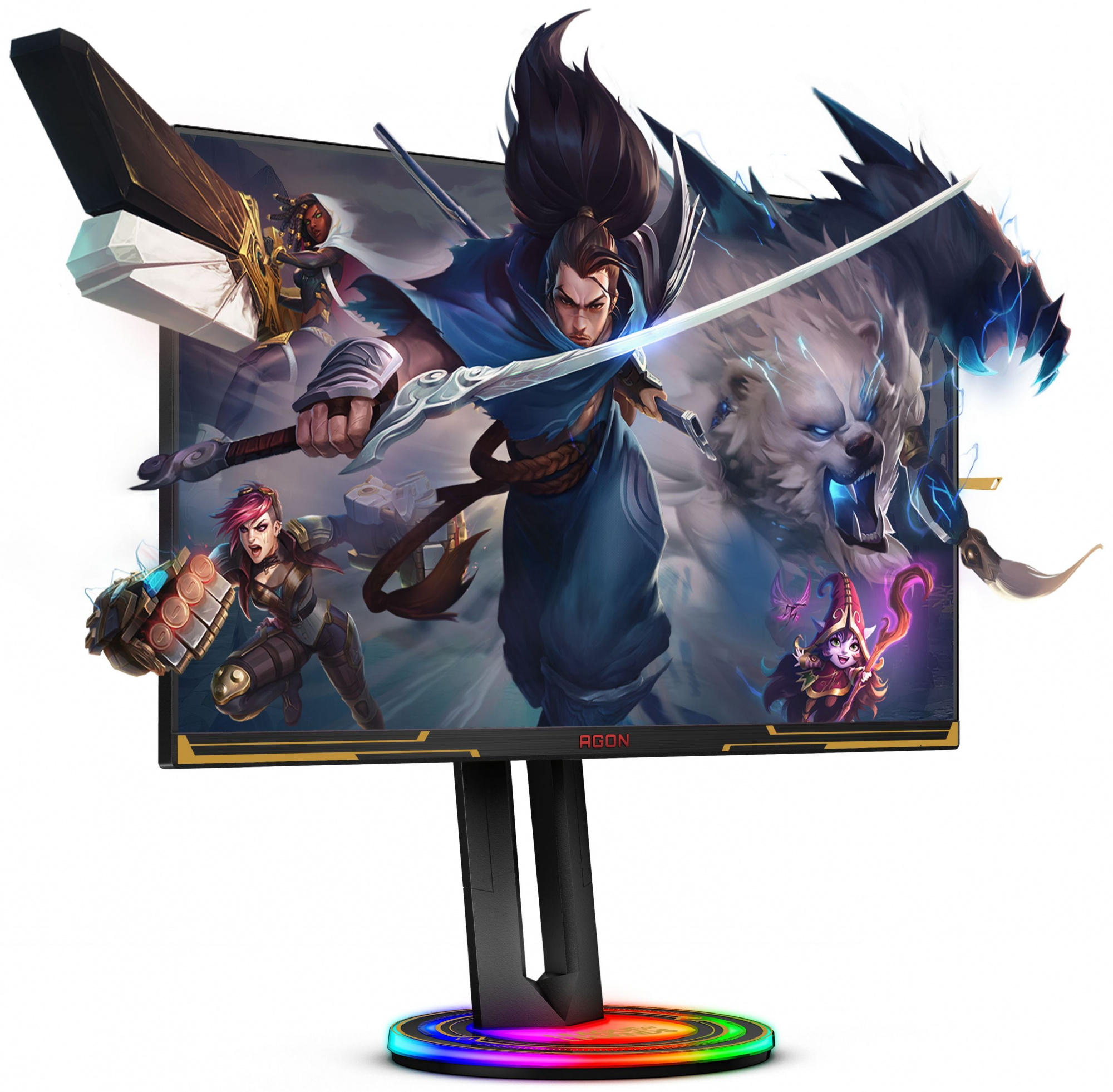 Монитор AOC 27" Agon AG275QXL черный IPS LED 1ms 16:9 HDMI M/M матовая HAS Piv 400cd 178гр/178гр 2560x1440 170Hz DP 2K USB 7.84кг — фото 11