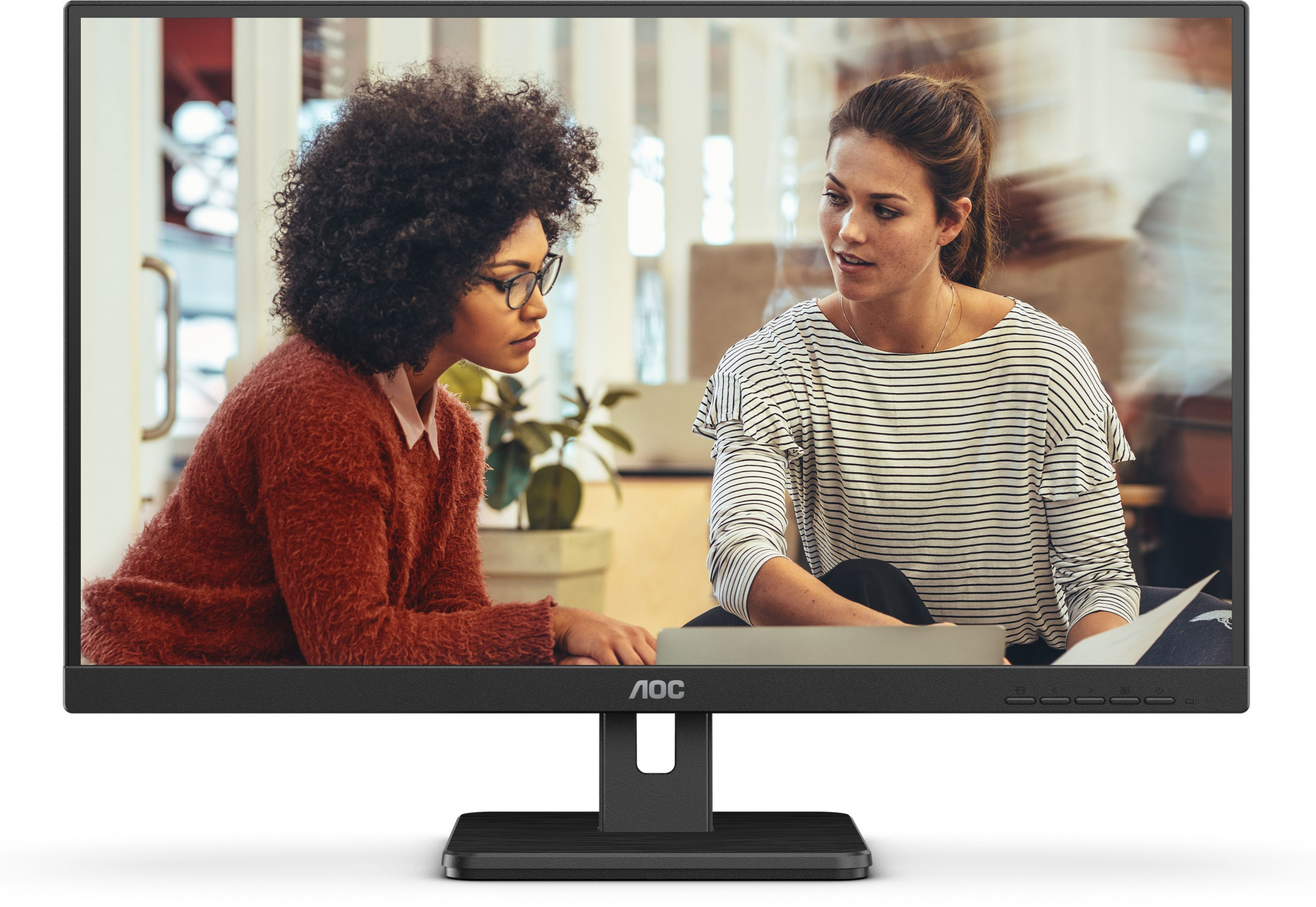 Монитор AOC 27" Q27E3UAM черный VA LED 4ms 16:9 HDMI M/M матовая 350cd 178гр/178гр 2560x1440 75Hz DP 2K USB 4.43кг — фото 3