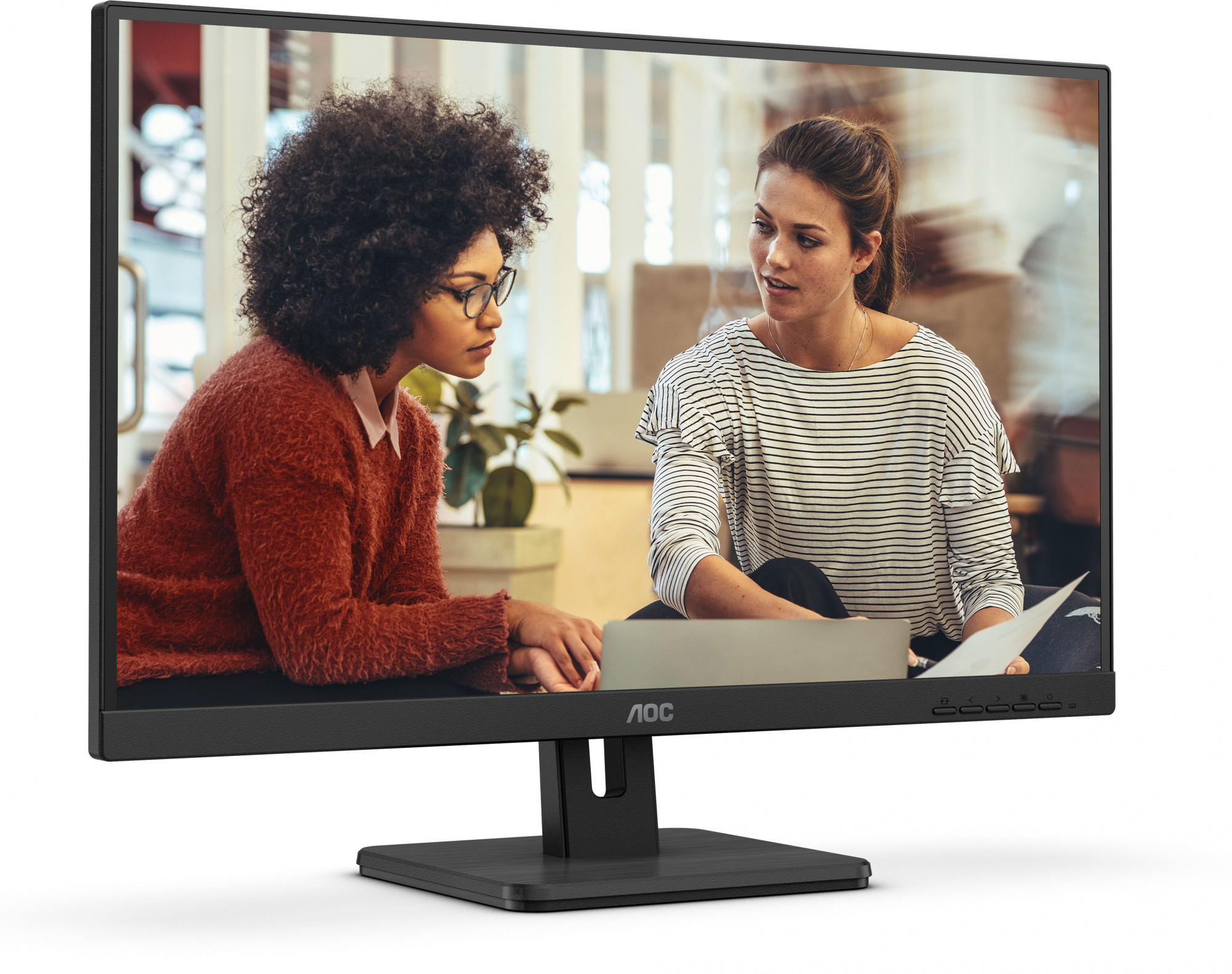 Монитор AOC 27" Q27E3UAM черный VA LED 4ms 16:9 HDMI M/M матовая 350cd 178гр/178гр 2560x1440 75Hz DP 2K USB 4.43кг — фото 2
