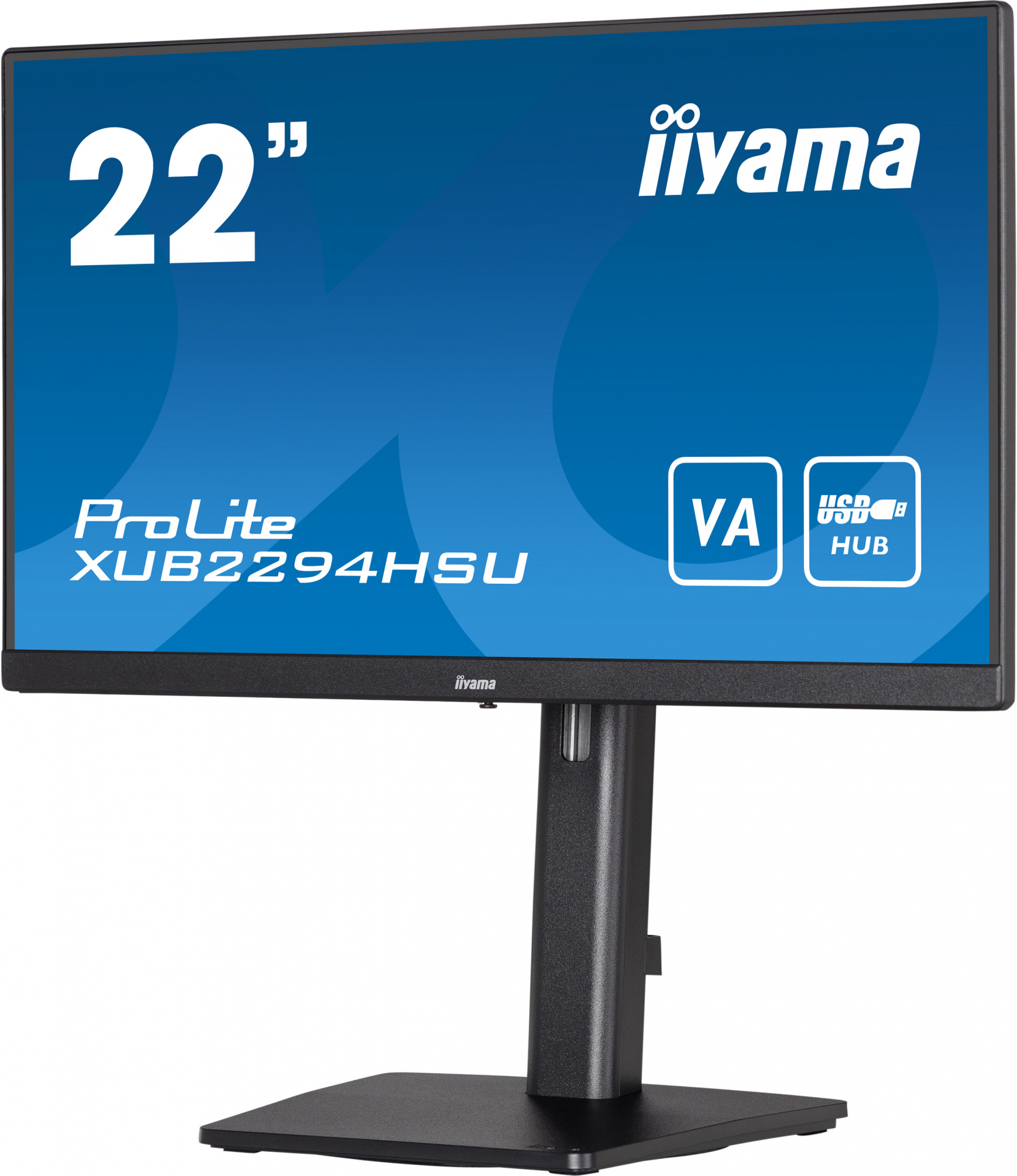 Монитор Iiyama 21.5" ProLite XUB2294HSU-B2 черный VA LED 1ms 16:9 HDMI M/M матовая HAS Piv 250cd 178гр/178гр 1920x1080 75Hz DP FHD USB 4.7кг — фото 5