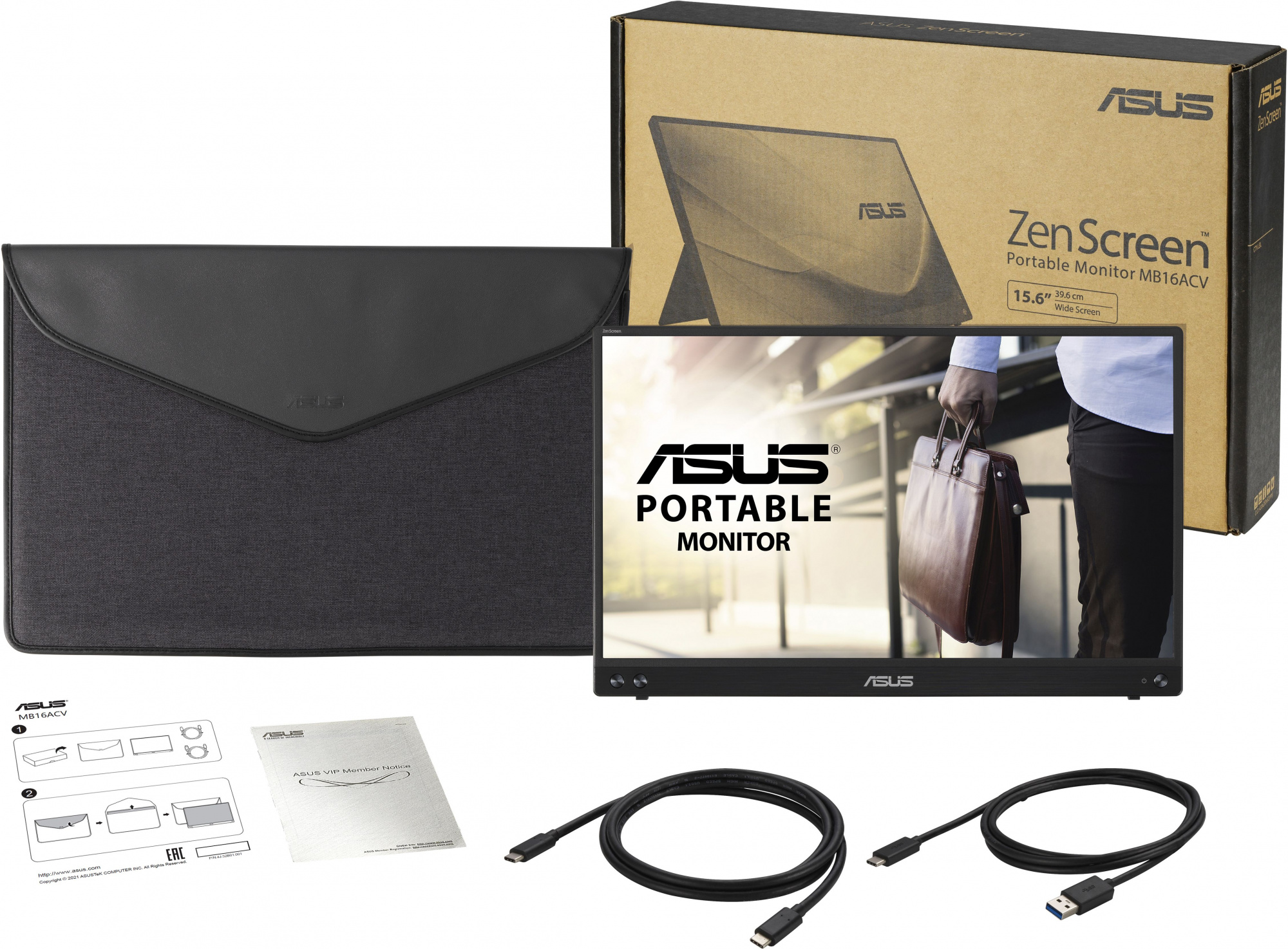 Монитор Asus 15.6" Portable MB16ACV — фото 7