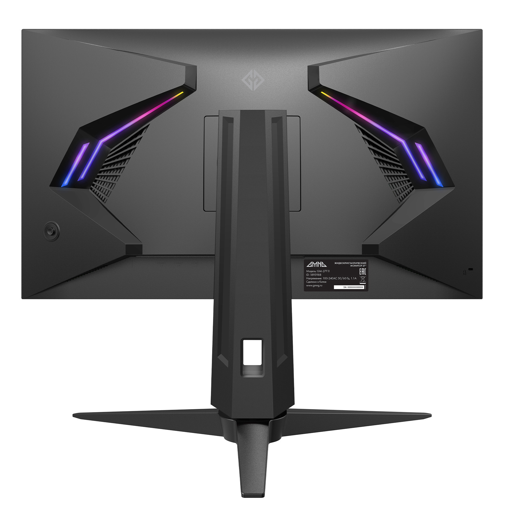 Монитор GMNG 27" Gaming GM-27F11 черный VA LED 1ms 16:9 HDMI M/M матовая HAS Piv 300cd 178гр/178гр 2560x1440 165Hz G-Sync DP 6.63кг — фото 2