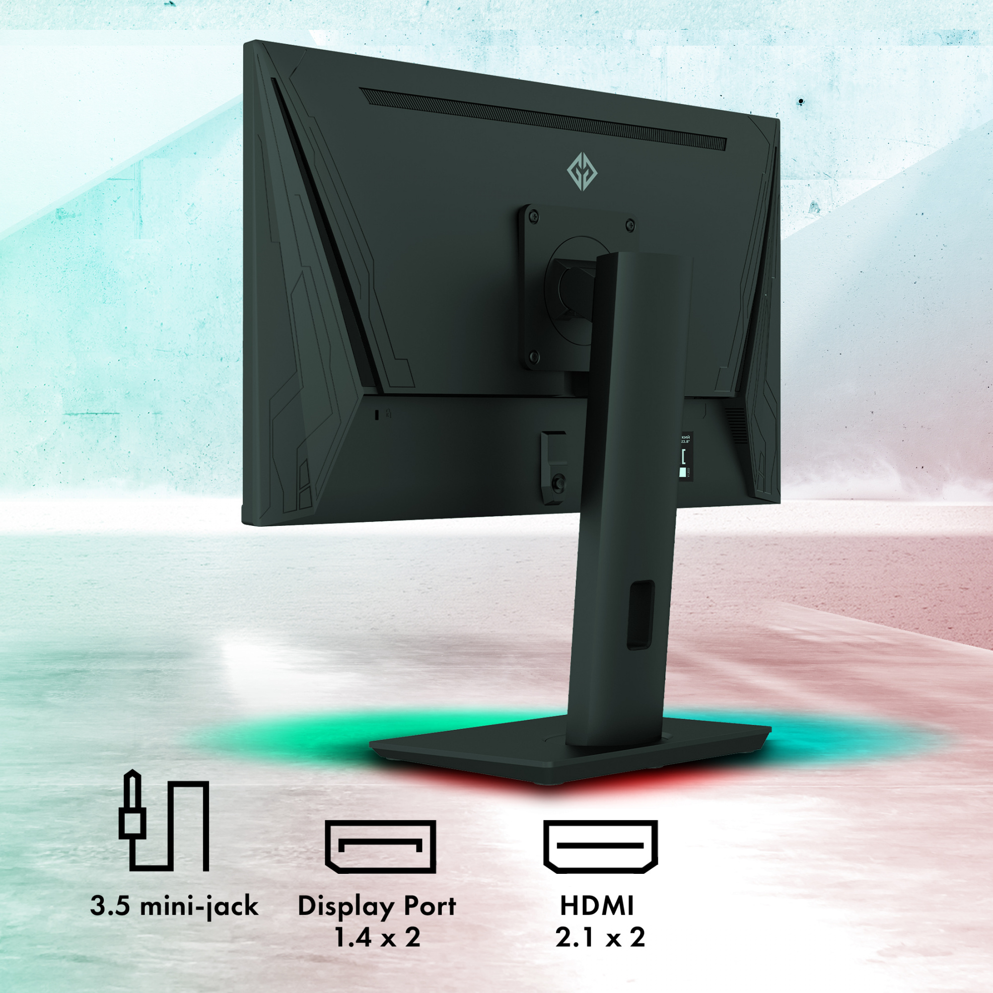 Монитор GMNG 23.8" Gaming GM-24F01 черный IPS LED 1ms 16:9 HDMI матовая HAS Piv 280cd 178гр/178гр 1920x1080 144Hz G-Sync DP FHD 4.6кг — фото 15