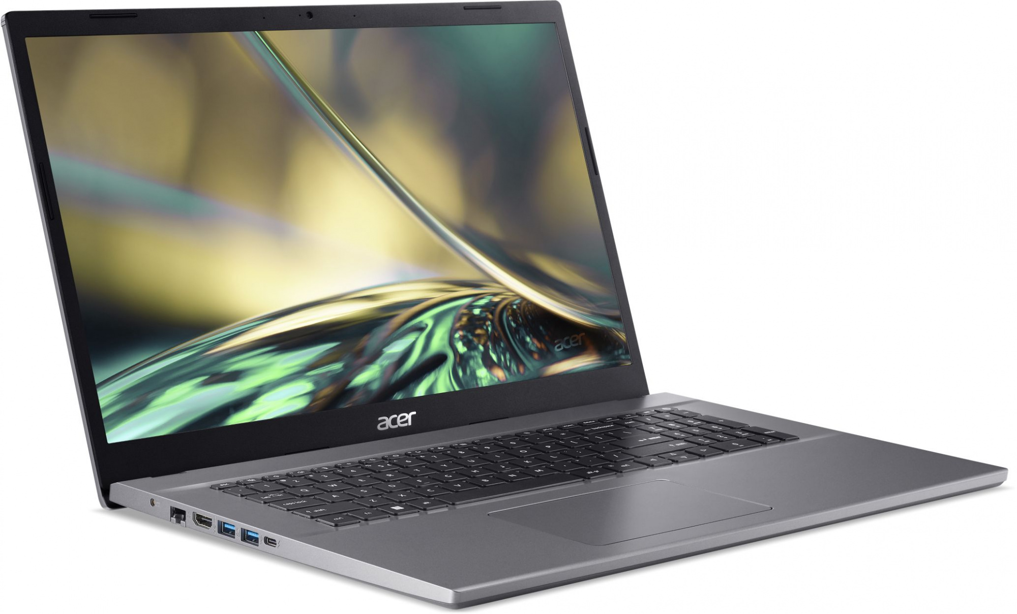 Ноутбук Acer Aspire 5 A517-53-32A6 Core i3 1215U 8Gb SSD512Gb Intel UHD Graphics 17.3" IPS FHD (1920x1080) Windows 11 Home grey WiFi BT Cam (NX.K62ER.00E) — фото 2
