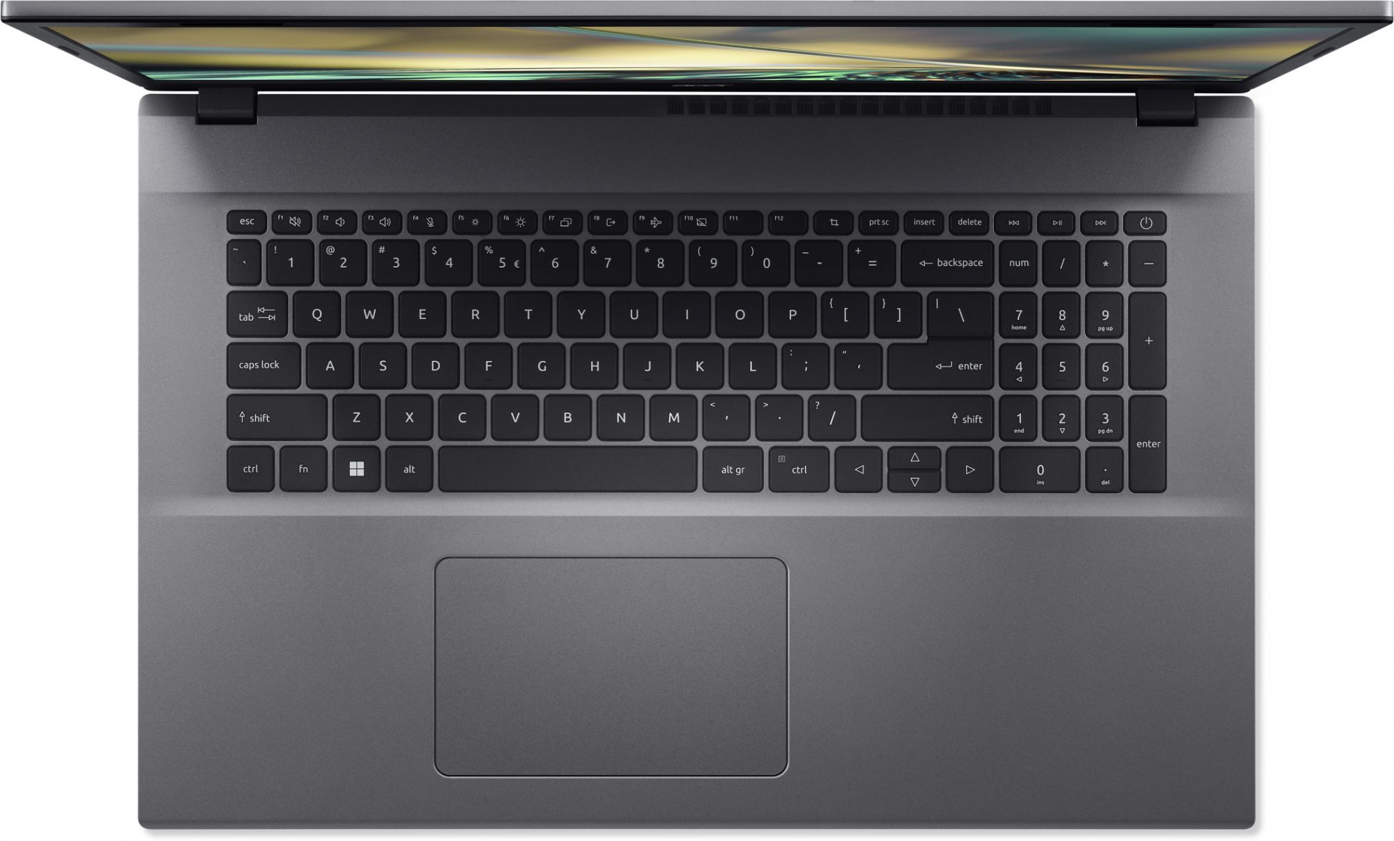 Ноутбук Acer Aspire 5 A517-53-32A6 Core i3 1215U 8Gb SSD512Gb Intel UHD Graphics 17.3" IPS FHD (1920x1080) Windows 11 Home grey WiFi BT Cam (NX.K62ER.00E) — фото 4