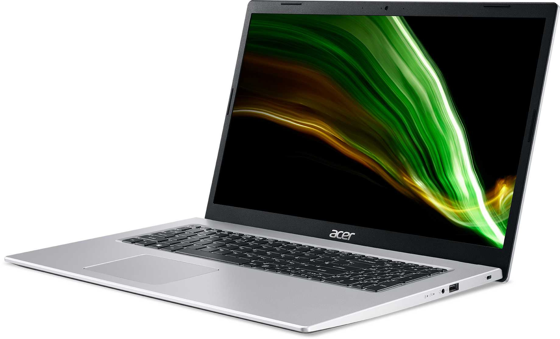 Ноутбук Acer Aspire 3 A317-53-38V1 Core i3 1115G4 8Gb SSD512Gb Intel UHD Graphics 17.3" FHD (1920x1080) Eshell silver WiFi BT Cam (NX.AD0ER.022) — фото 3