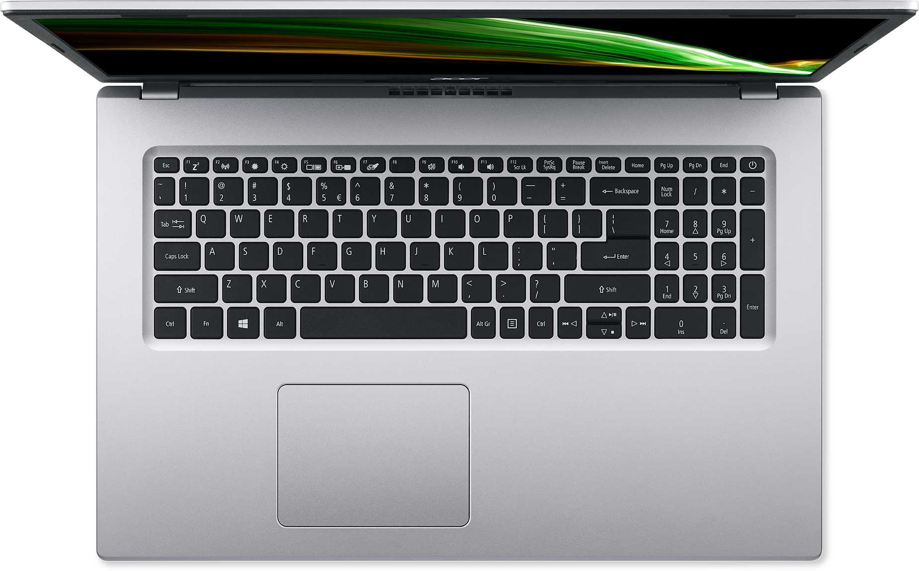 Ноутбук Acer Aspire 3 A317-53-526H Core i5 1135G7 16Gb SSD512Gb Intel Iris Xe graphics 17.3" IPS FHD (1920x1080) Windows 11 Home silver WiFi BT Cam (NX.AD0ER.01B) — фото 4