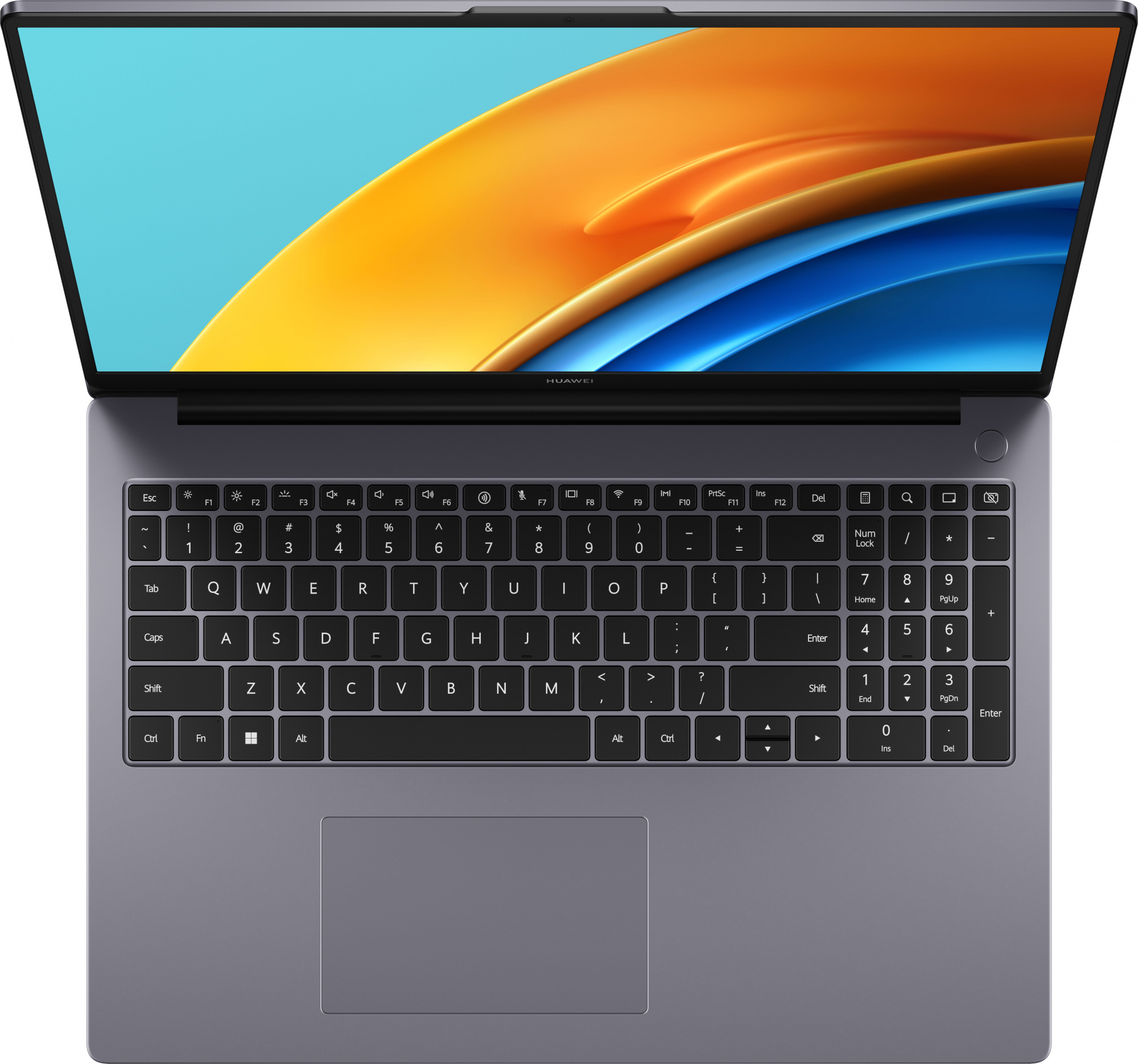 Ноутбук Huawei MateBook D 16 RLEF-X Core i5 12450H 16Gb SSD512Gb Intel UHD Graphics 16" IPS (1920x1200) Windows 11 Home grey WiFi BT Cam (53013EUS) — фото 5
