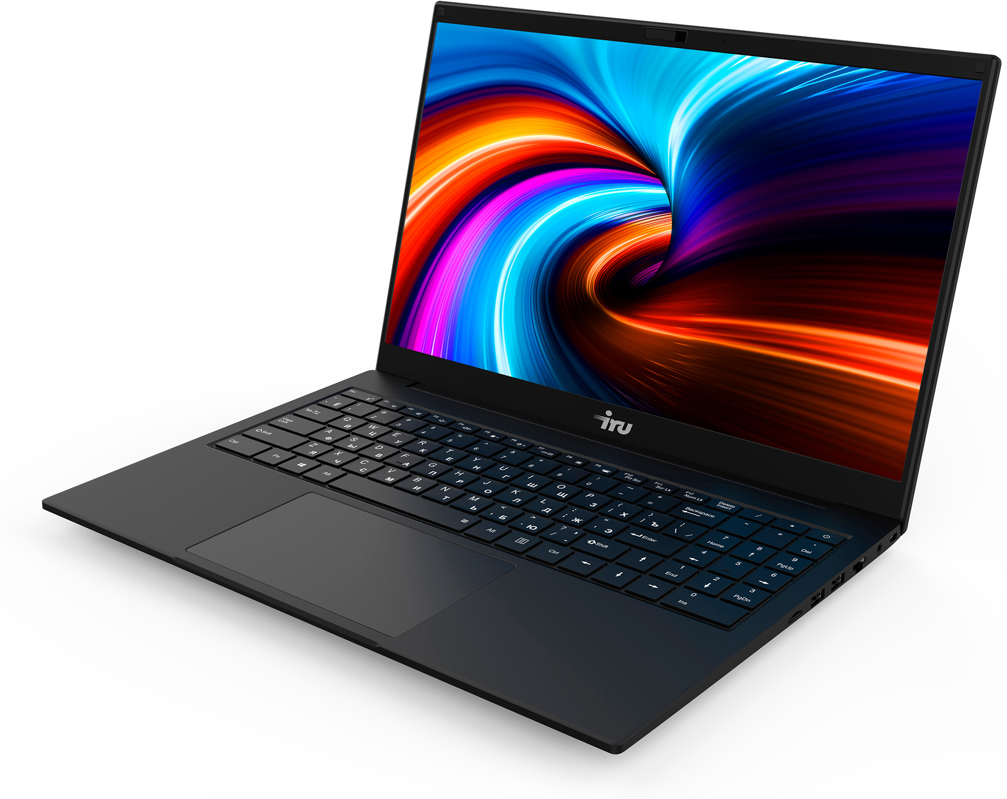 Ноутбук IRU Калибр 15TLI Core i5 1135G7 8Gb SSD256Gb Intel Iris Xe 15.6" IPS FHD (1920x1080) Free DOS black WiFi BT Cam 7200mAh (1894428) — фото 5