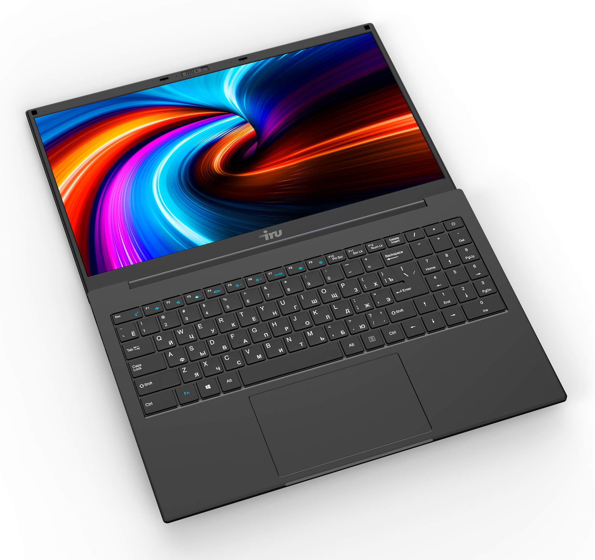 Ноутбук IRU Калибр 15TLI Core i5 1135G7 8Gb SSD512Gb Intel Iris Xe graphics 15.6" IPS FHD (1920x1080) Free DOS black WiFi BT Cam 7200mAh — фото 5