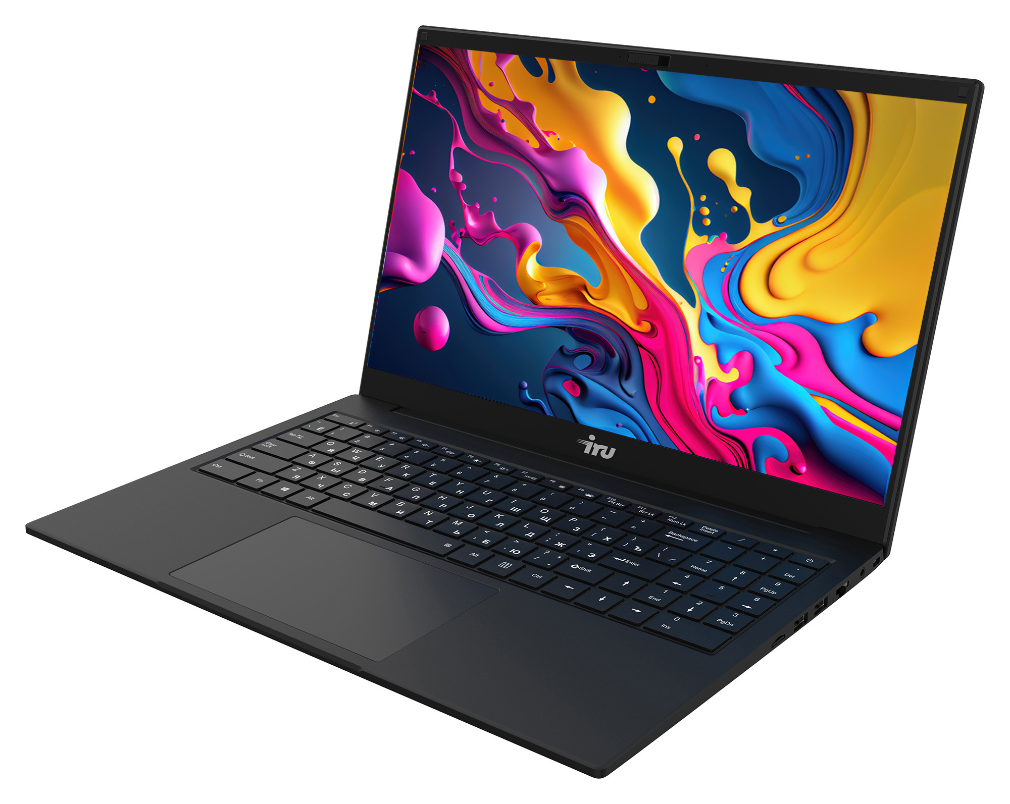 Ноутбук IRU Калибр 15ЕС5 Core i5 1135G7 8Gb SSD512Gb Intel Iris Xe 15.6" IPS FHD (1920x1080) Free DOS black WiFi BT Cam 7200mAh — фото 2