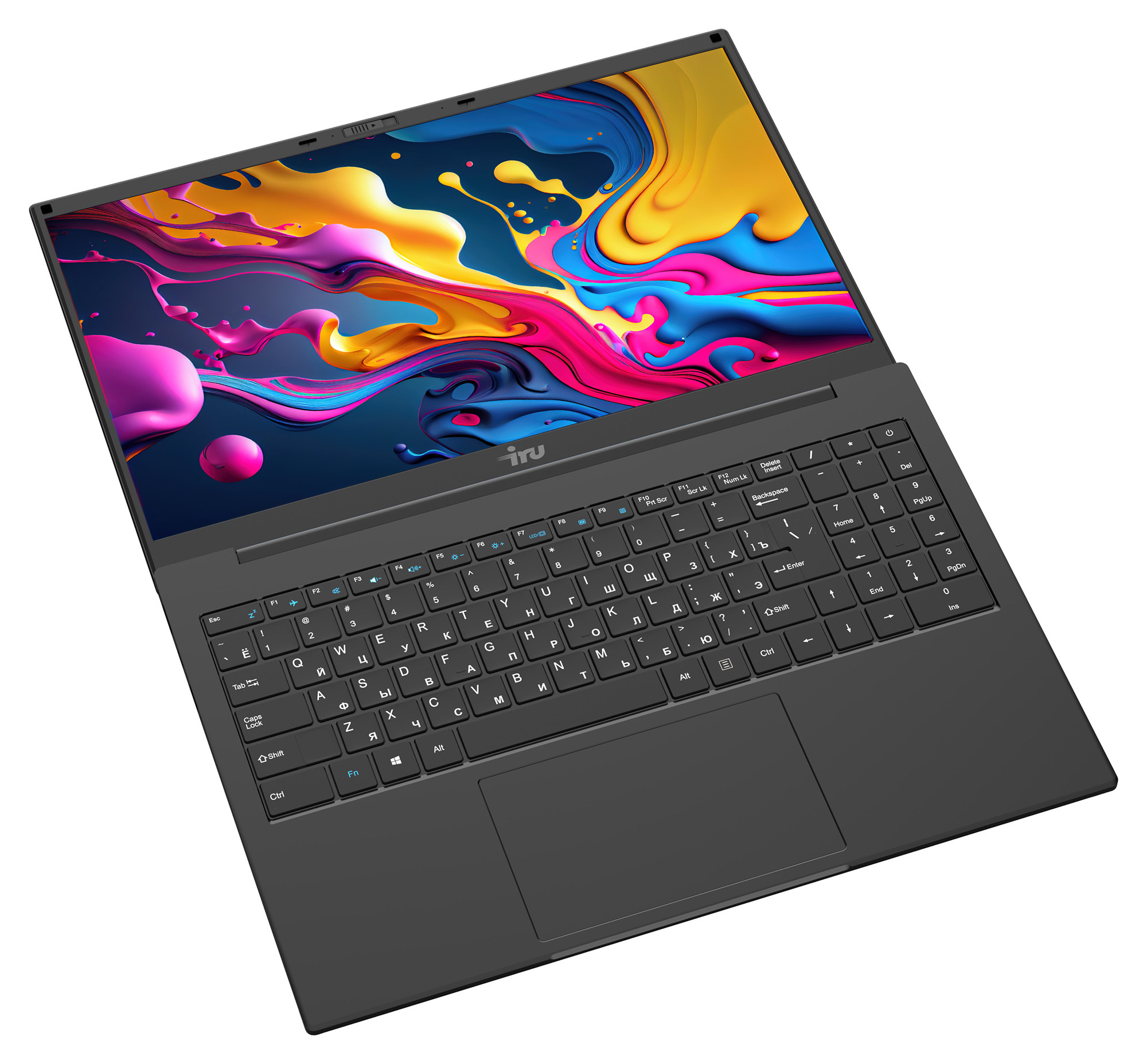 Ноутбук IRU Калибр 15ЕС5 Core i5 1135G7 8Gb SSD512Gb Intel Iris Xe 15.6" IPS FHD (1920x1080) Free DOS black WiFi BT Cam 7200mAh — фото 3