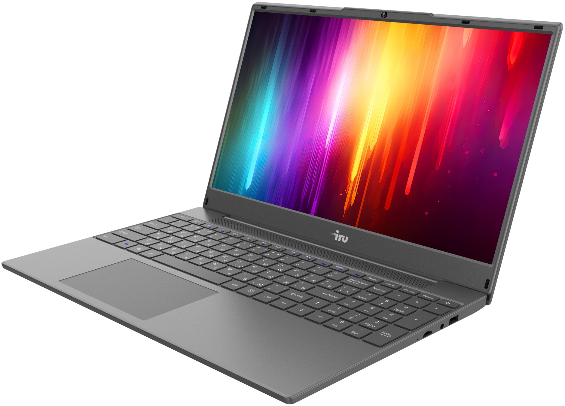 Ноутбук IRU Калибр 15PH Ryzen 5 3500U 8Gb SSD512Gb AMD Radeon Vega 8 15.6" IPS FHD (1920x1080) Windows 11 Trial grey WiFi BT Cam 4500mAh (1914007) — фото 2