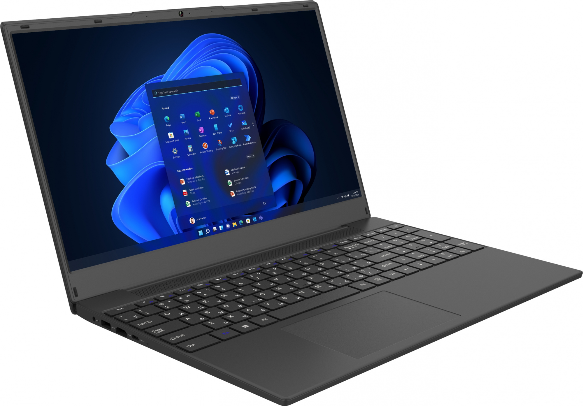 Ноутбук IRU Калибр 15TLG Core i5 1155G7 8Gb SSD256Gb Intel UHD Graphics 15.6" FHD (1920x1080) Windows 11 trial (для ознакомления) black WiFi BT Cam 4000mAh (1914238) — фото 2