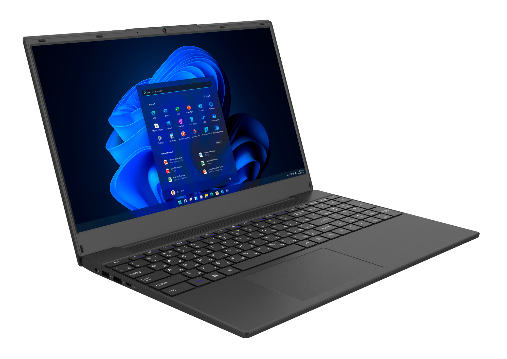Ноутбук IRU Калибр 15TLG Core i5 1155G7 16Gb SSD512Gb Intel UHD Graphics G7 15.6" FHD (1920x1080) Windows 11 trial (для ознакомления) black WiFi BT Cam 4000mAh (1914337) — фото 4