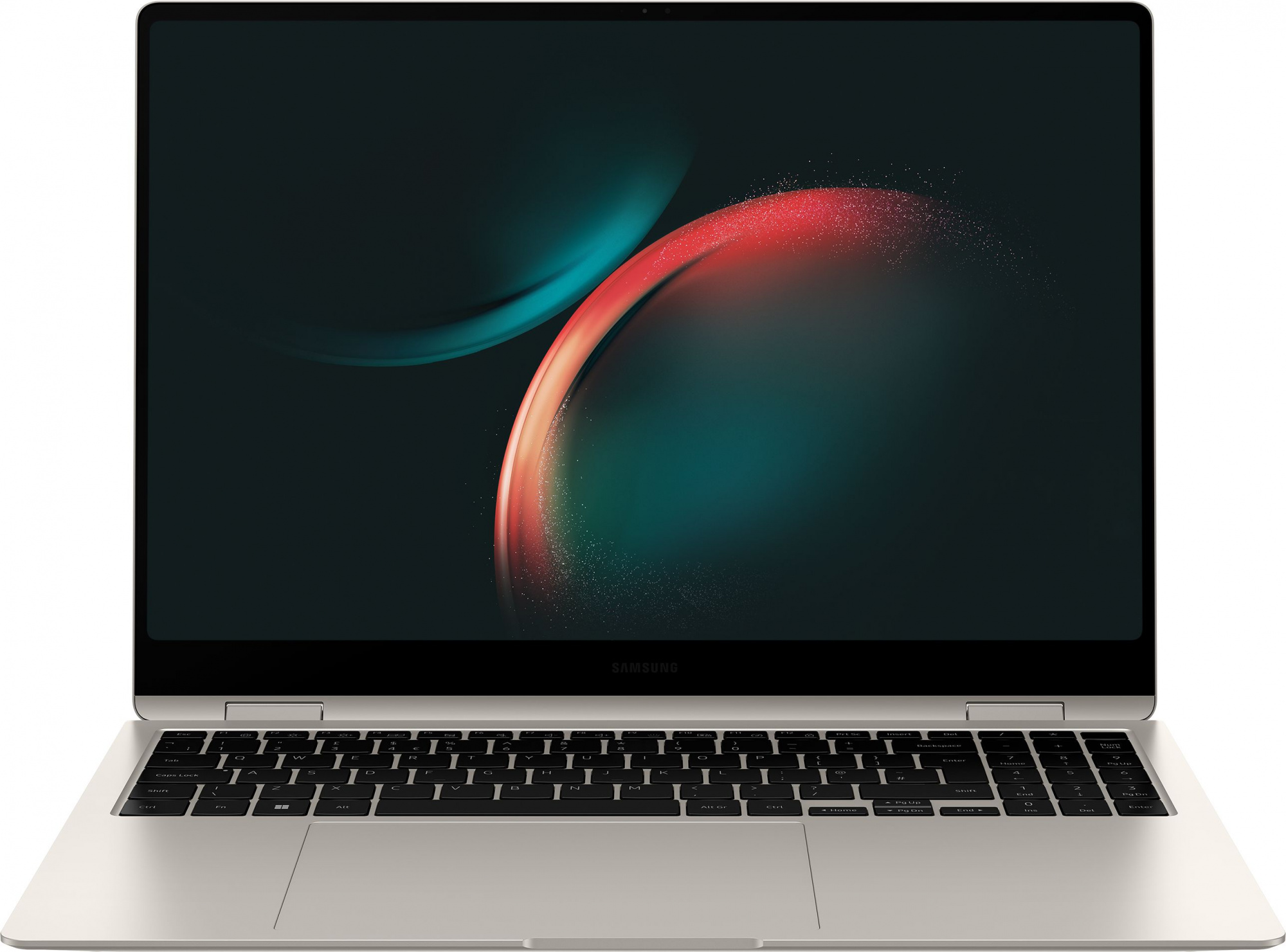 Ноутбук Samsung Galaxy Book 3 Pro 360 NP960 Core i7 1360P 16Gb SSD1Tb Intel Iris Xe graphics 16" AMOLED Touch 3K (2880x1800) Windows 11 Home English 64 beige WiFi BT Cam (NP960QFG-KB1US) — фото 2