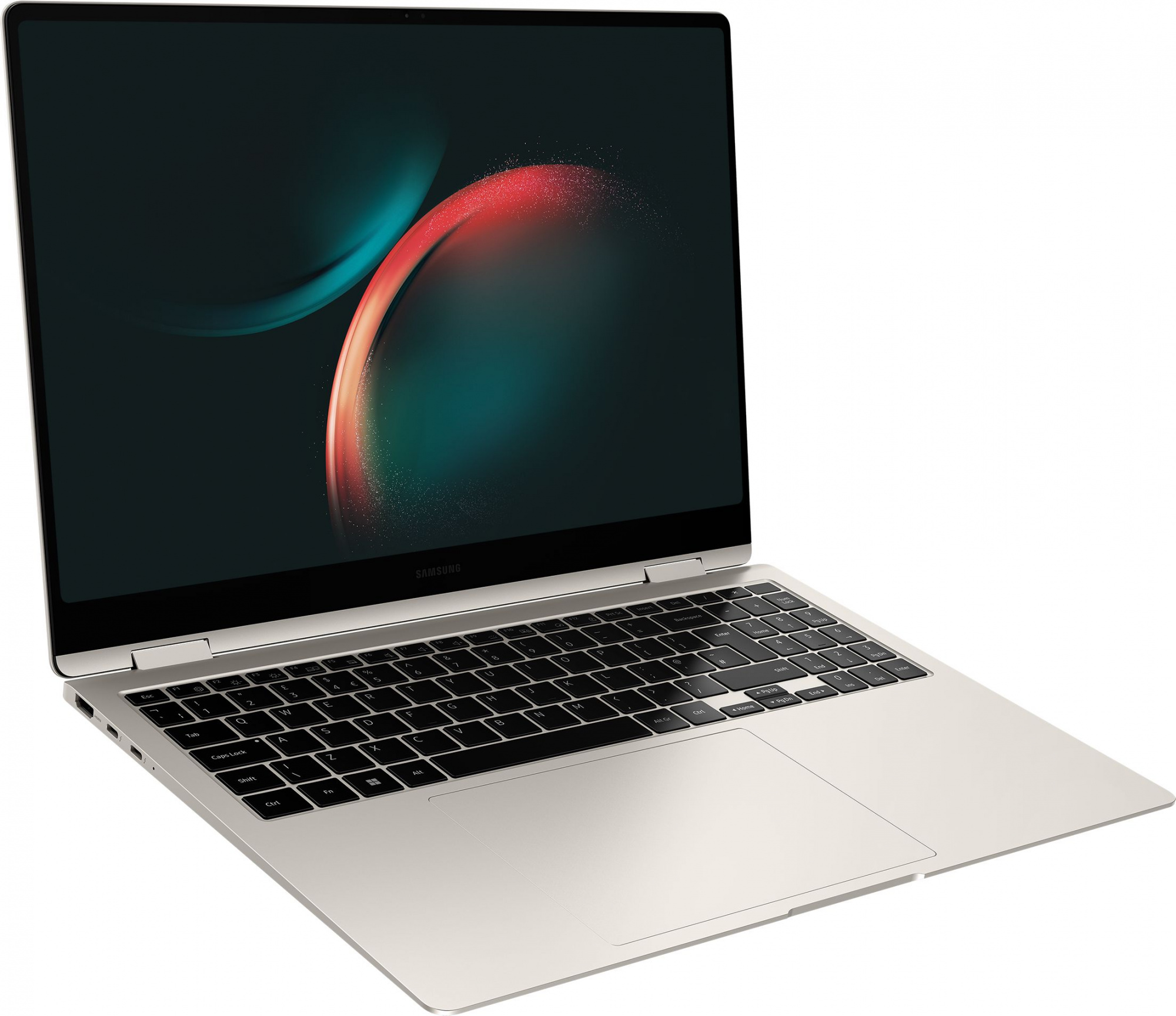 Ноутбук Samsung Galaxy Book 3 Pro 360 NP960 Core i7 1360P 16Gb SSD1Tb Intel Iris Xe graphics 16" AMOLED Touch 3K (2880x1800) Windows 11 Home English 64 beige WiFi BT Cam (NP960QFG-KB1US) — фото 13