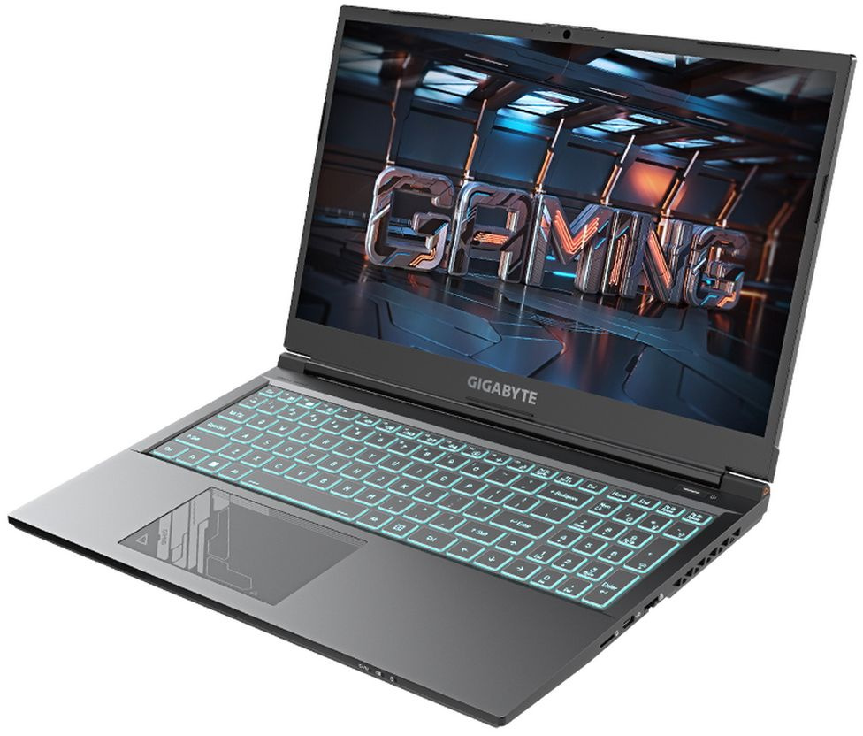 Ноутбук Gigabyte G5 Core i5 12500H 8Gb SSD512Gb NVIDIA GeForce RTX4050 6Gb 15.6" IPS FHD (1920x1080) noOS black WiFi BT Cam (MF-E2KZ333SD) — фото 3