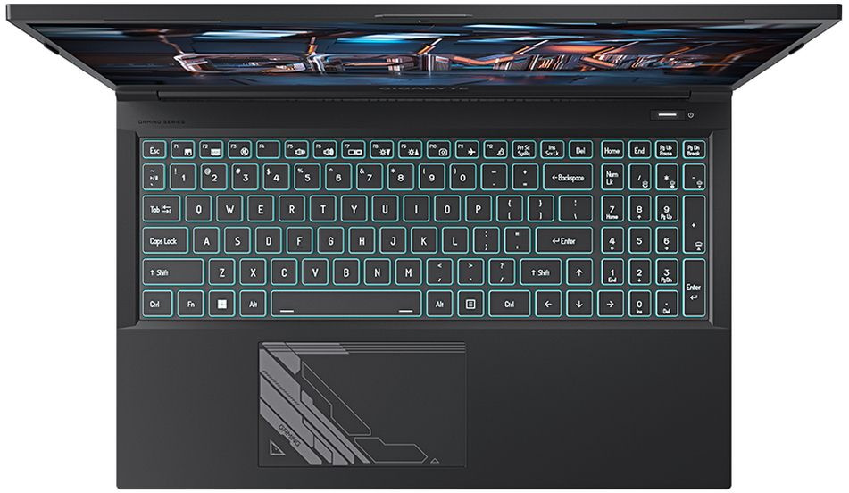 Ноутбук Gigabyte G5 Core i5 12500H 8Gb SSD512Gb NVIDIA GeForce RTX4050 6Gb 15.6" IPS FHD (1920x1080) noOS black WiFi BT Cam (MF-E2KZ333SD) — фото 6
