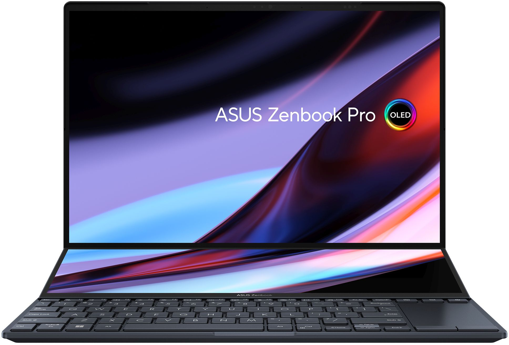 Ноутбук Asus ZenBook Pro Duo UX8402VU-P1036W Core i7 13700H 16Gb SSD1Tb NVIDIA GeForce RTX4050 6Gb 14.5" OLED Touch 2.8K (2880x1800) Windows 11 Home black WiFi BT Cam Bag (90NB10X2-M003C0) — фото 2