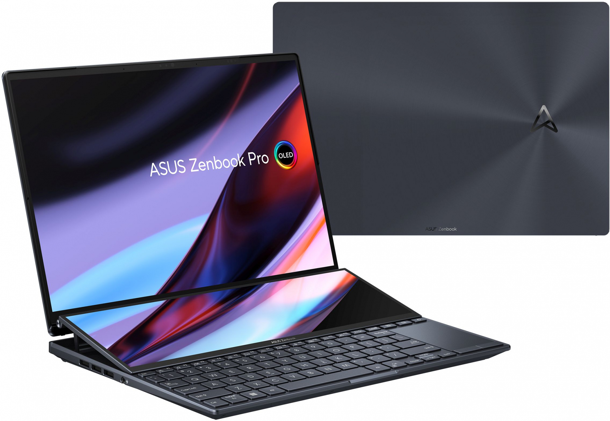 Ноутбук Asus ZenBook Pro Duo UX8402VU-P1036W Core i7 13700H 16Gb SSD1Tb NVIDIA GeForce RTX4050 6Gb 14.5" OLED Touch 2.8K (2880x1800) Windows 11 Home black WiFi BT Cam Bag (90NB10X2-M003C0) — фото 10
