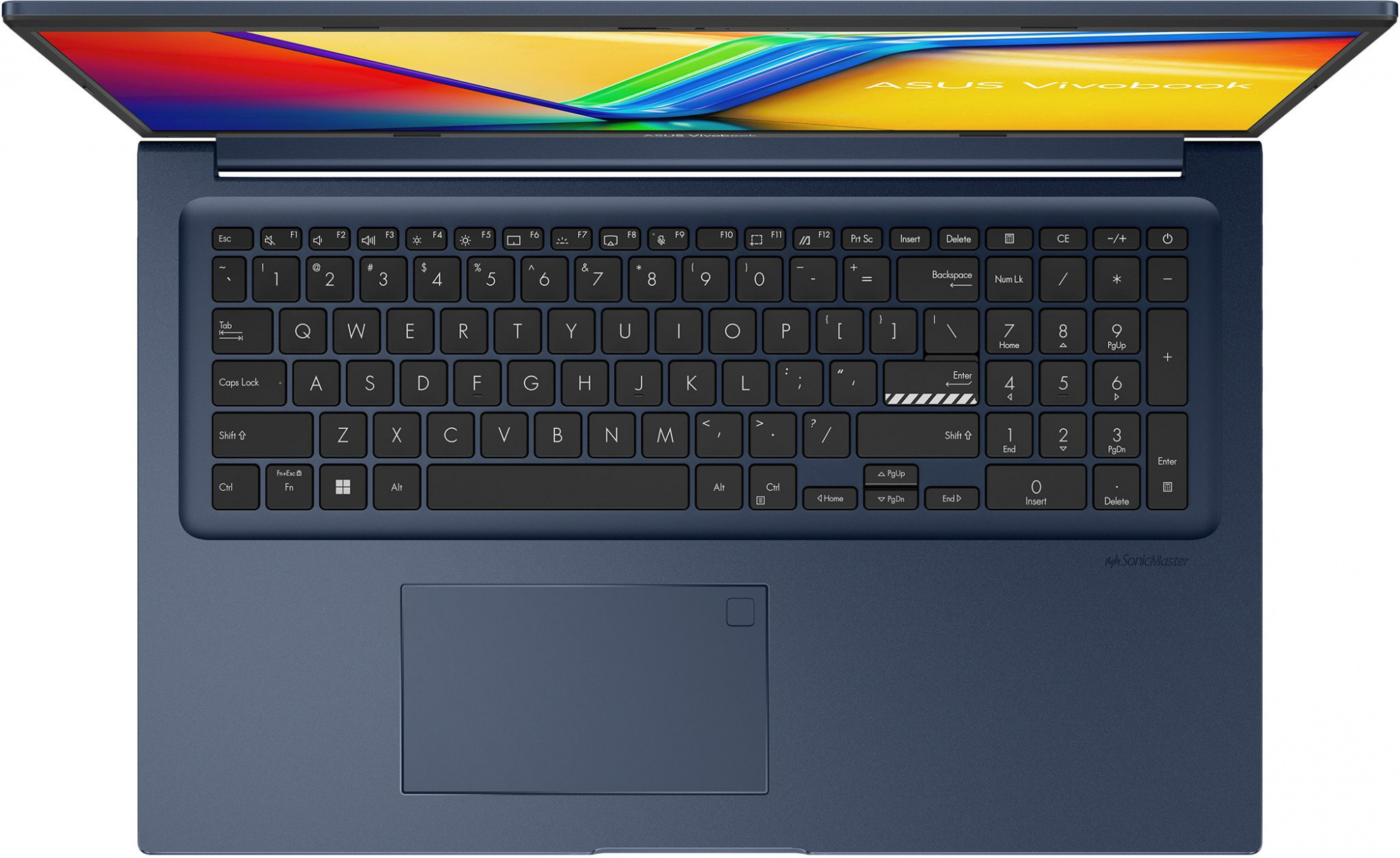 Ноутбук Asus Vivobook 17 X1704ZA-AU024W Core i3 1215U 8Gb SSD512Gb Intel UHD Graphics 17.3" IPS FHD (1920x1080) Windows 11 Home blue WiFi BT Cam (90NB10F2-M000T0) — фото 8