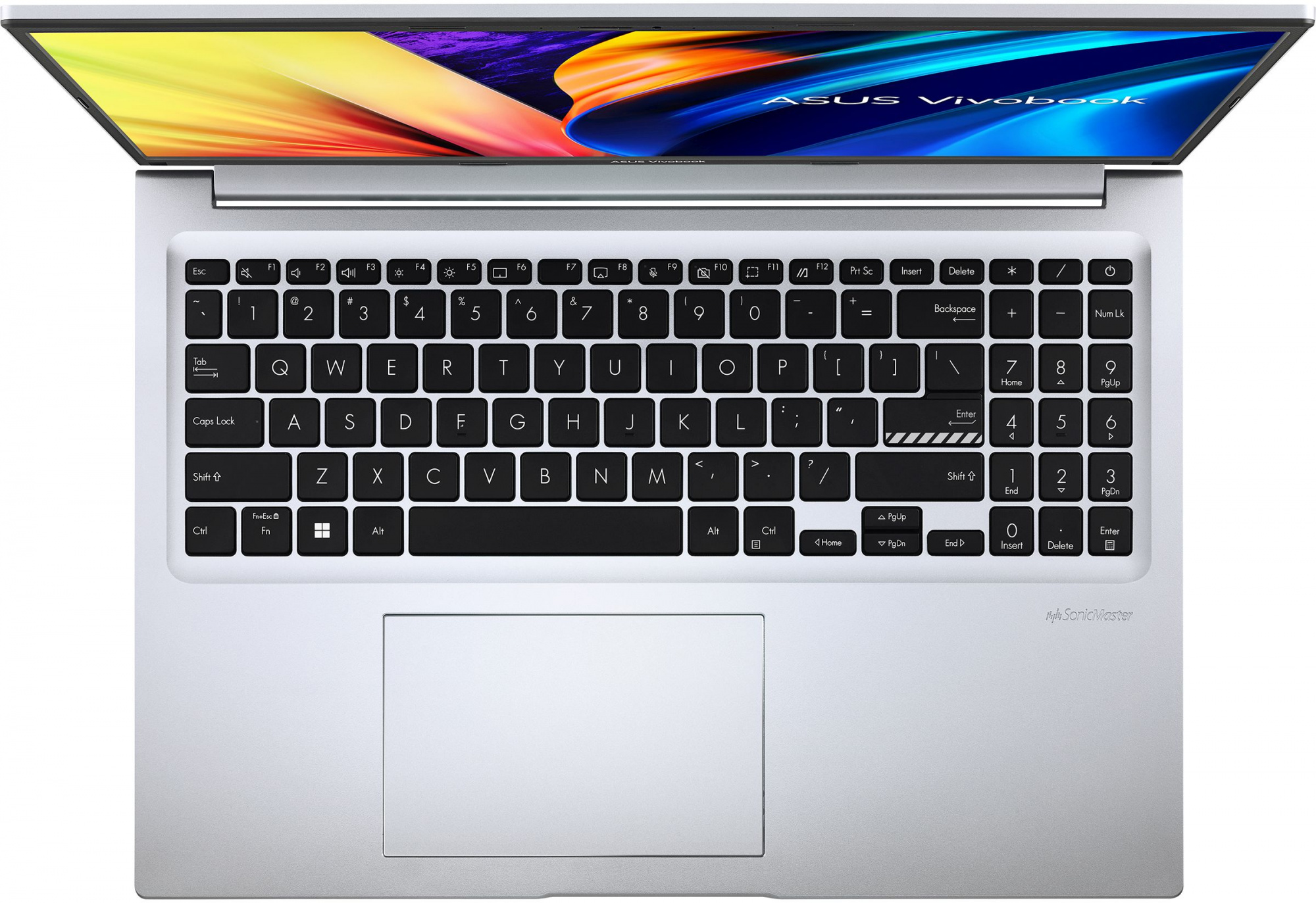 Ноутбук Asus VivoBook 16 X1605ZA-MB364 Core i3 1215U 8Gb SSD512Gb Intel UHD Graphics 16" IPS WUXGA (1920x1200) noOS silver WiFi BT Cam (90NB0ZA2-M00KB0) — фото 10
