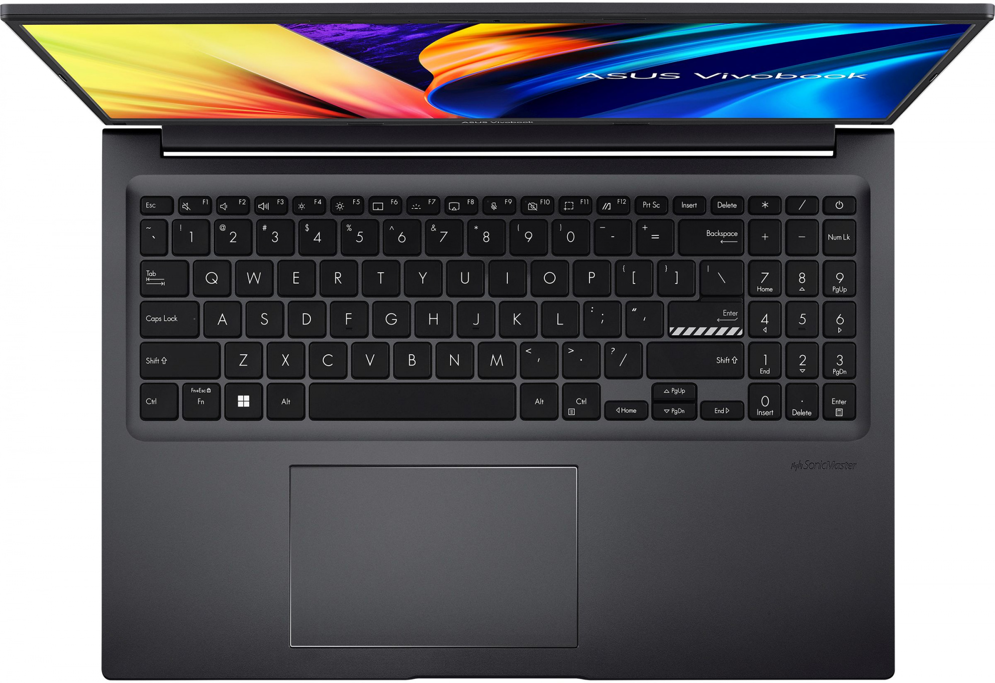 Ноутбук Asus VivoBook 16 X1605ZA-MB321 Core i3 1215U 8Gb SSD512Gb Intel UHD Graphics 16" IPS WUXGA (1920x1200) noOS black WiFi BT Cam (90NB0ZA3-M00K80) — фото 9