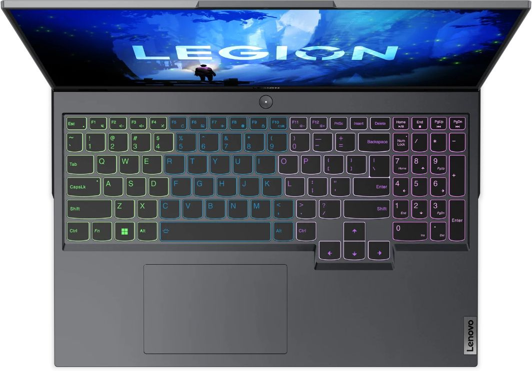 Ноутбук Lenovo Legion 5 Pro 16IAH7H Core i5 12500H 16Gb SSD512Gb NVIDIA GeForce RTX 3060 6Gb 16" IPS WUXGA (1920x1200) noOS grey WiFi BT Cam (82RF00GPRK) — фото 7