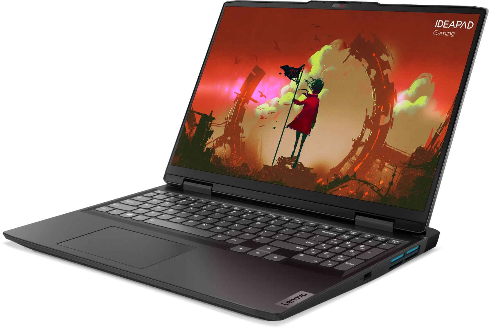 Ноутбук Lenovo IP Gaming 3 16ARH7 Ryzen 7 6800H 16Gb SSD512Gb NVIDIA GeForce RTX 3050 Ti 4Gb 16" IPS WUXGA (1920x1200) noOS grey WiFi BT Cam (82SC0046RK) — фото 2