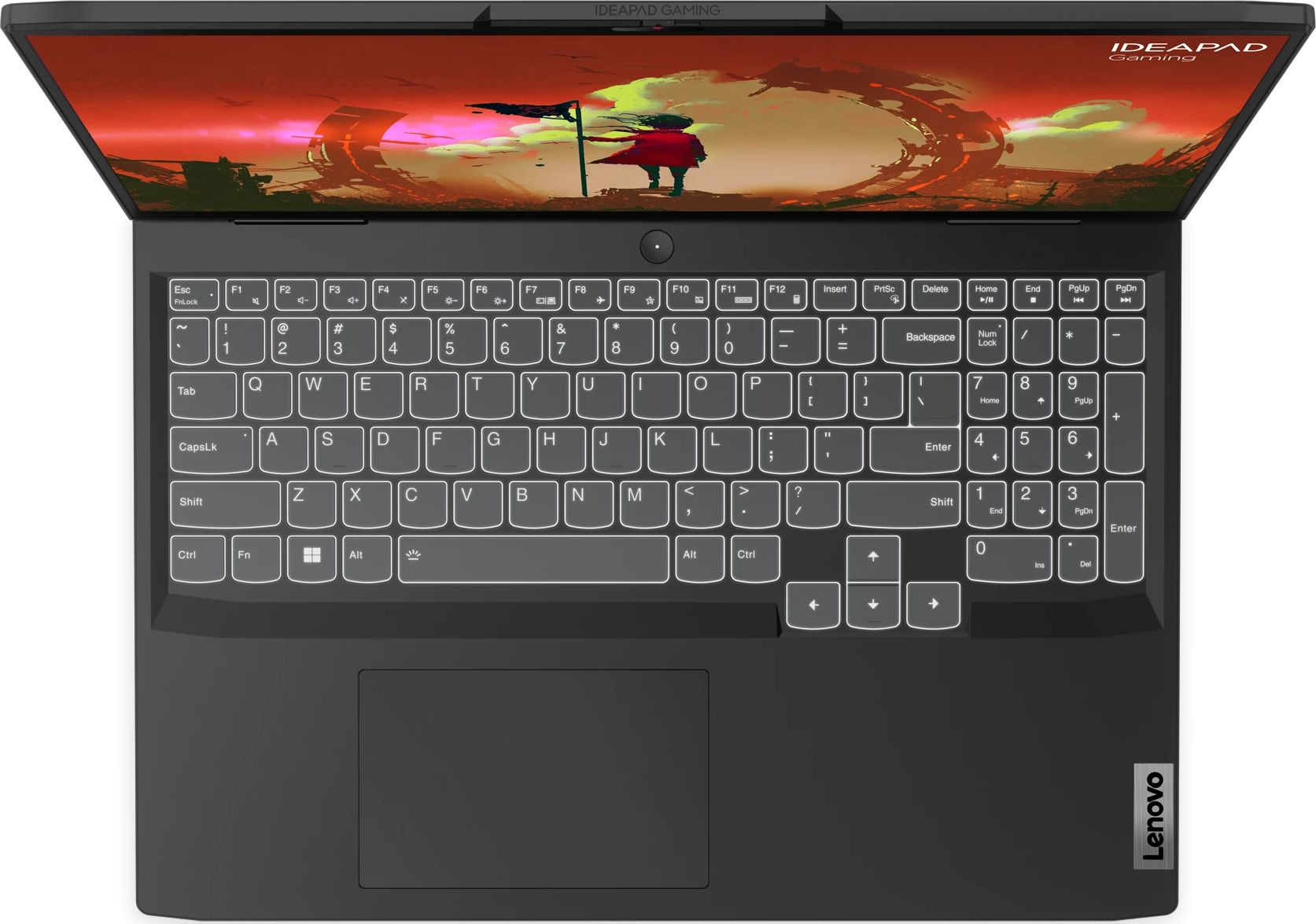 Ноутбук Lenovo IP Gaming 3 16ARH7 Ryzen 7 6800H 16Gb SSD512Gb NVIDIA GeForce RTX 3050 Ti 4Gb 16" IPS WUXGA (1920x1200) noOS grey WiFi BT Cam (82SC0046RK) — фото 6