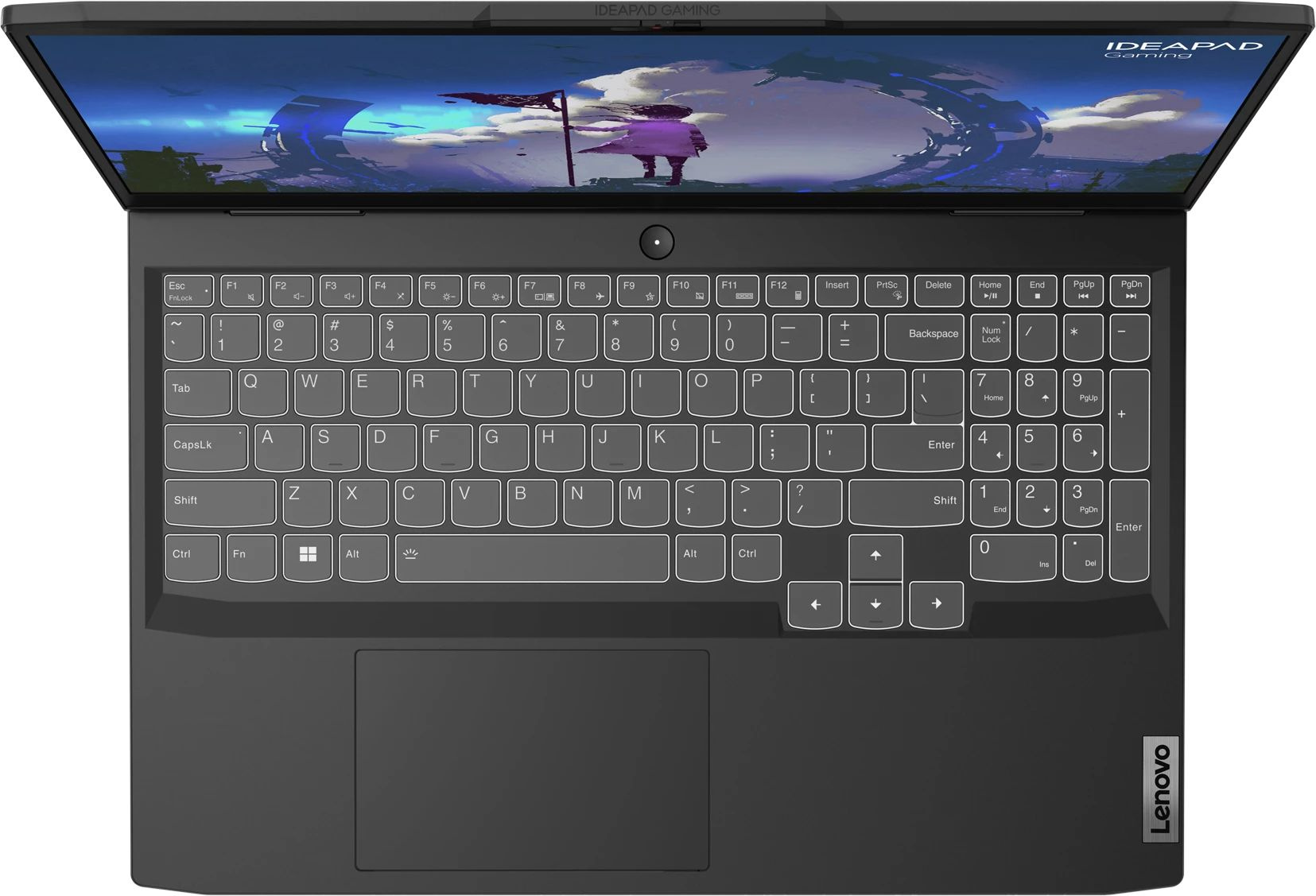 Ноутбук Lenovo IP Gaming 3 15IAH7 Core i5 12450H 8Gb SSD512Gb NVIDIA GeForce RTX 3050 4Gb 15.6" IPS FHD (1920x1080) noOS grey WiFi BT Cam (82S900KWRK) — фото 2