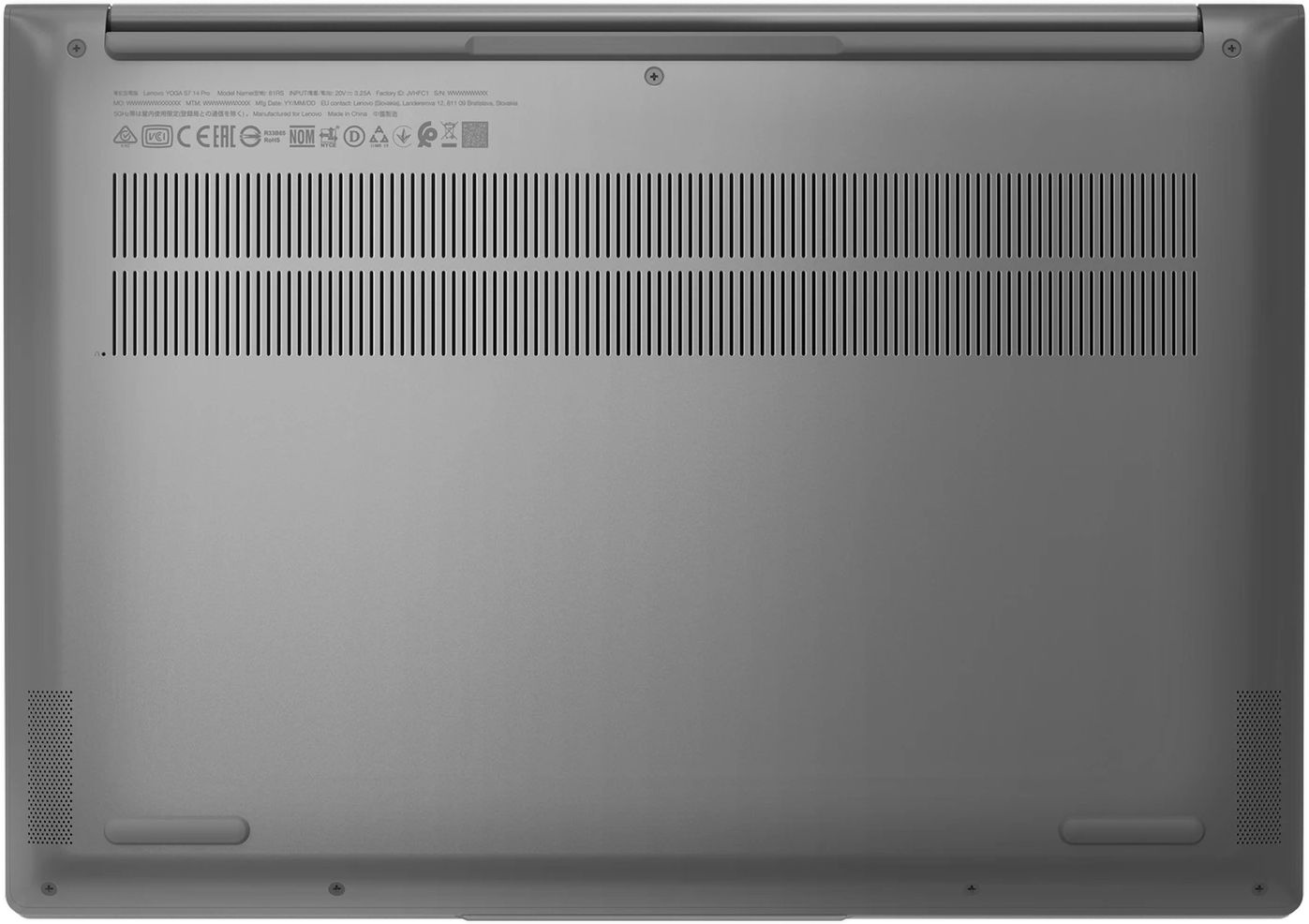 Ноутбук Lenovo Yoga Slim7 Pro 14IAP7 Core i5 1240P 16Gb SSD512Gb Intel Iris Xe graphics 14" IPS 2.8K (2880x1800) Windows 11 Home grey WiFi BT Cam (82SV0076RU) — фото 5