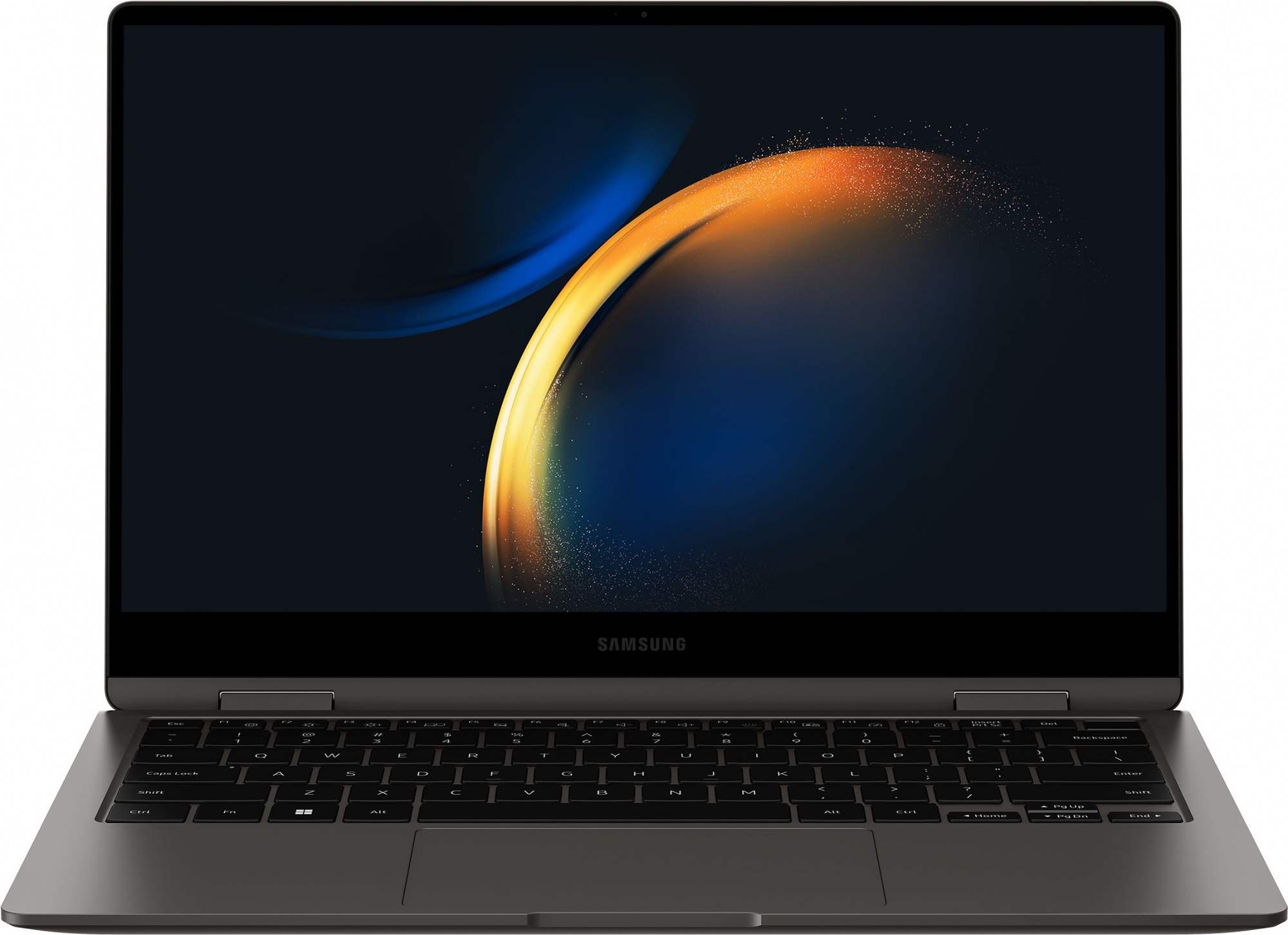 Ноутбук Samsung Galaxy book 3 360 NP730 Core i5 1335U 16Gb SSD512Gb Intel Iris Xe graphics 13.3" AMOLED Touch FHD (1920x1080) Windows 11 Home Single Language dk.grey WiFi BT Cam (NP730QFG-KA2IN) — фото 20