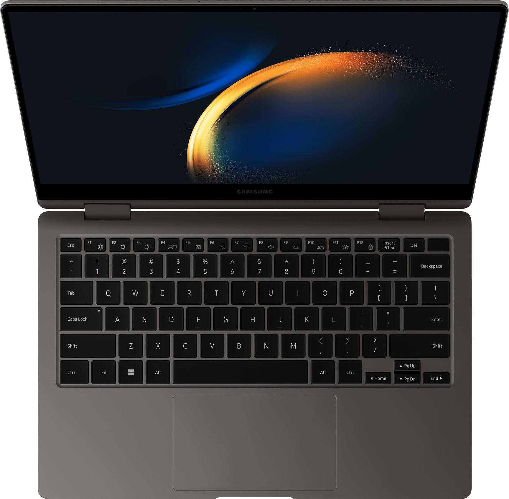 Ноутбук Samsung Galaxy book 3 360 NP730 Core i5 1335U 16Gb SSD512Gb Intel Iris Xe graphics 13.3" AMOLED Touch FHD (1920x1080) Windows 11 Home Single Language dk.grey WiFi BT Cam (NP730QFG-KA2IN) — фото 17