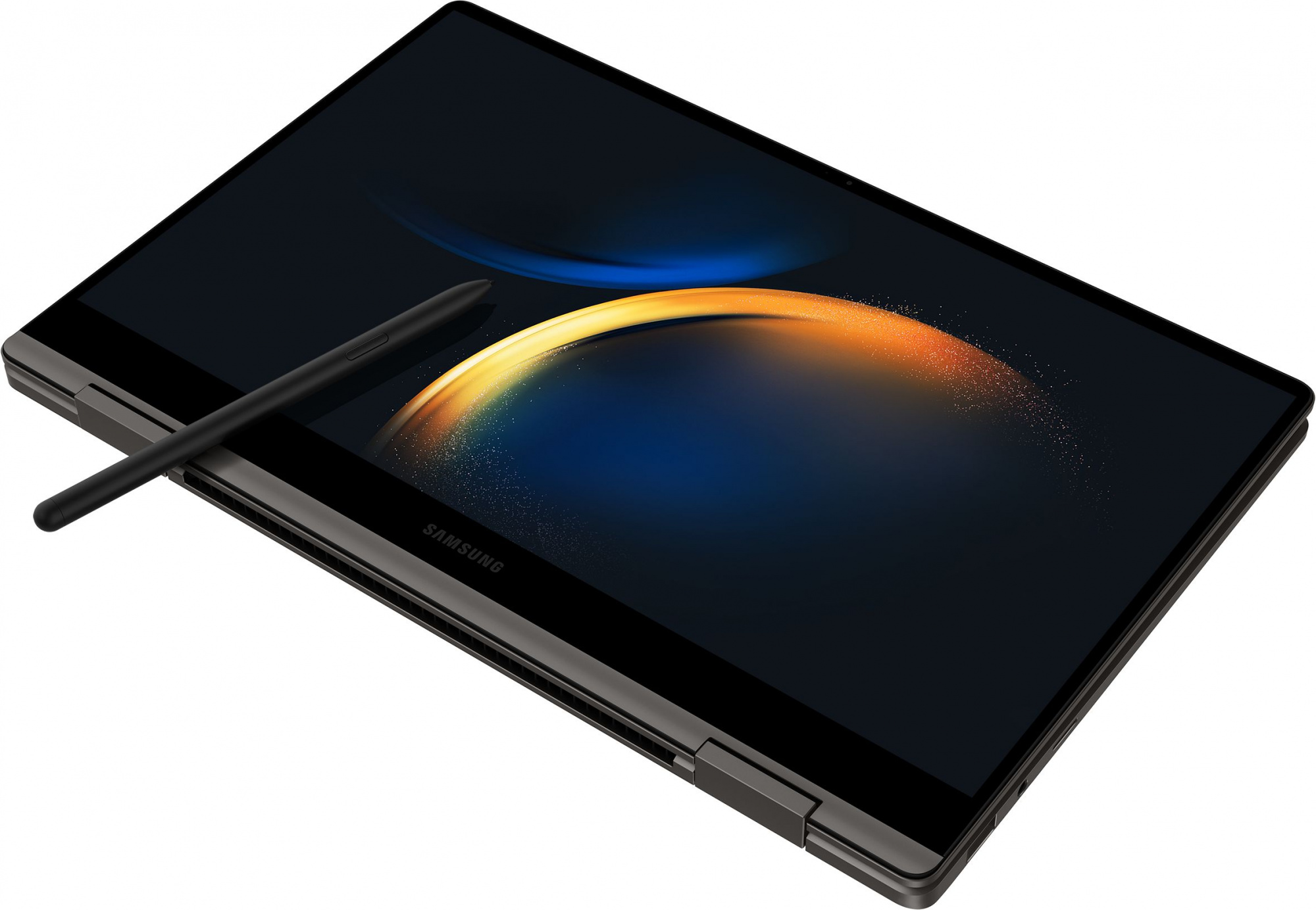 Ноутбук Samsung Galaxy book 3 360 NP730 Core i5 1335U 16Gb SSD512Gb Intel Iris Xe graphics 13.3" AMOLED Touch FHD (1920x1080) Windows 11 Home Single Language dk.grey WiFi BT Cam (NP730QFG-KA2IN) — фото 7