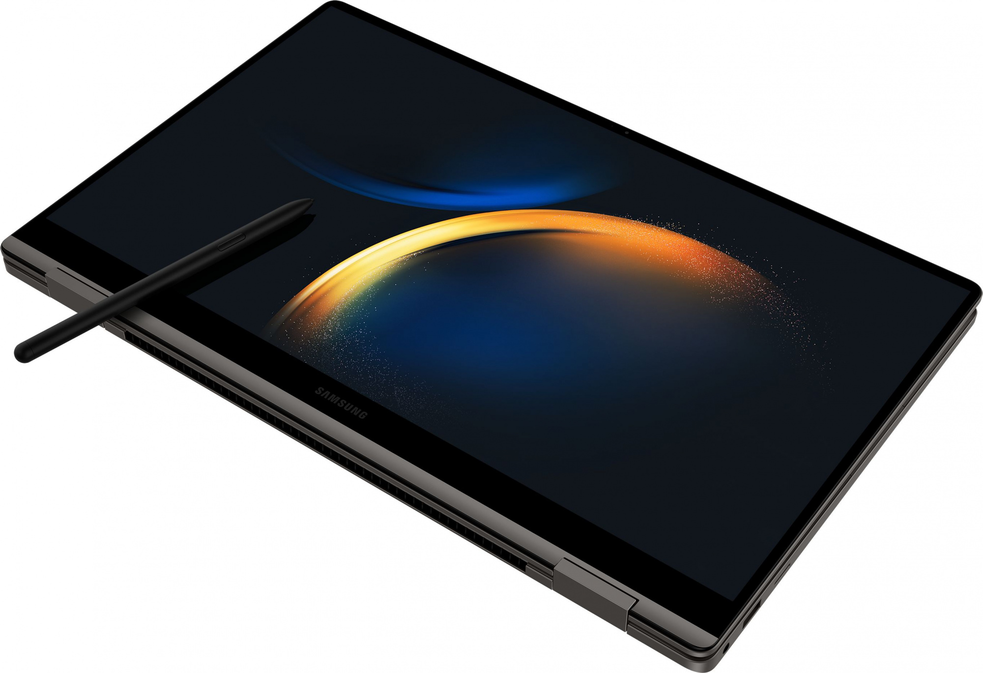 Ноутбук Samsung Galaxy book 3 360 NP750 Core i7 1360P 16Gb SSD512Gb Intel Iris Xe graphics 15.6" AMOLED Touch FHD (1920x1080) Windows 11 Home Single Language dk.grey WiFi BT Cam (NP750QFG-KA1IN) — фото 5