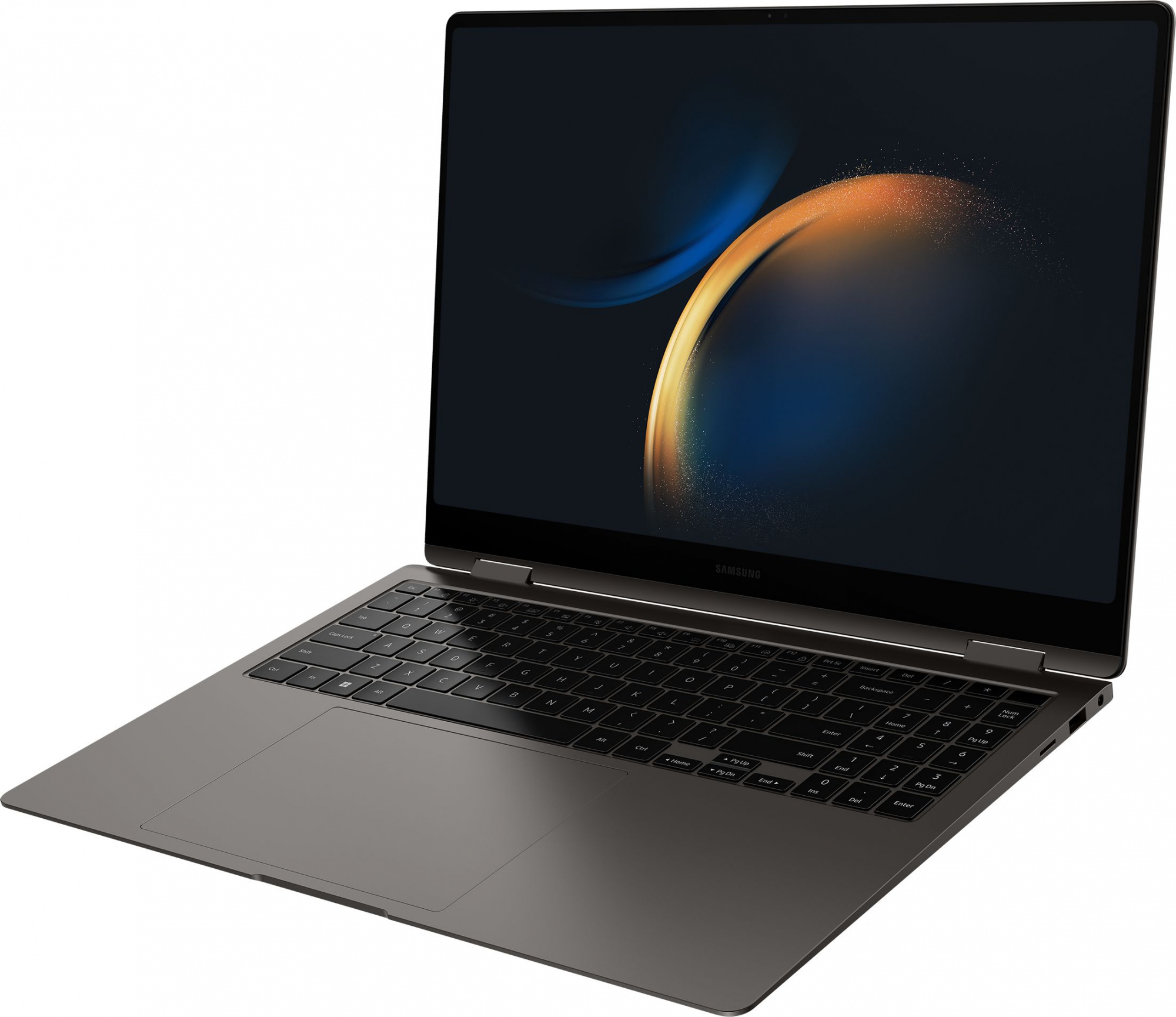 Ноутбук Samsung Galaxy Book 3 Pro 360 NP960 Core i5 1340P 16Gb SSD512Gb Intel Iris Xe graphics 16" AMOLED Touch 3K (2880x1800) Windows 11 Home Single Language dk.grey WiFi BT Cam (NP960QFG-KA2IN) — фото 13