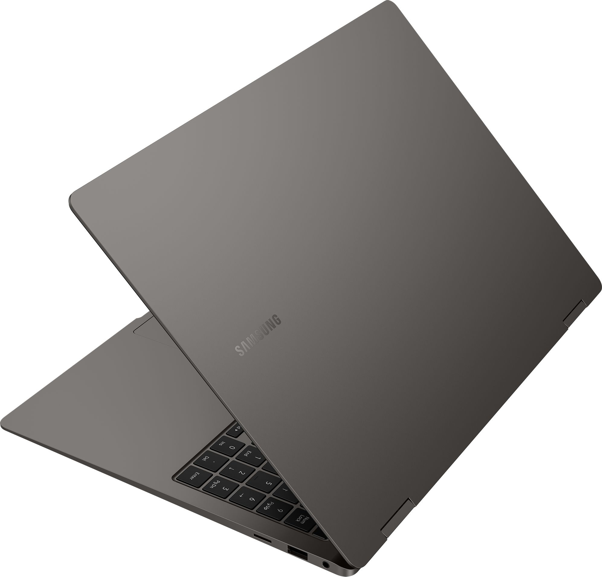 Ноутбук Samsung Galaxy Book 3 Pro 360 NP960 Core i7 1360P 16Gb SSD512Gb Intel Iris Xe graphics 16" AMOLED Touch 3K (2880x1800) Windows 11 Home Single Language dk.grey WiFi BT Cam (NP960QFG-KA1IN) — фото 5
