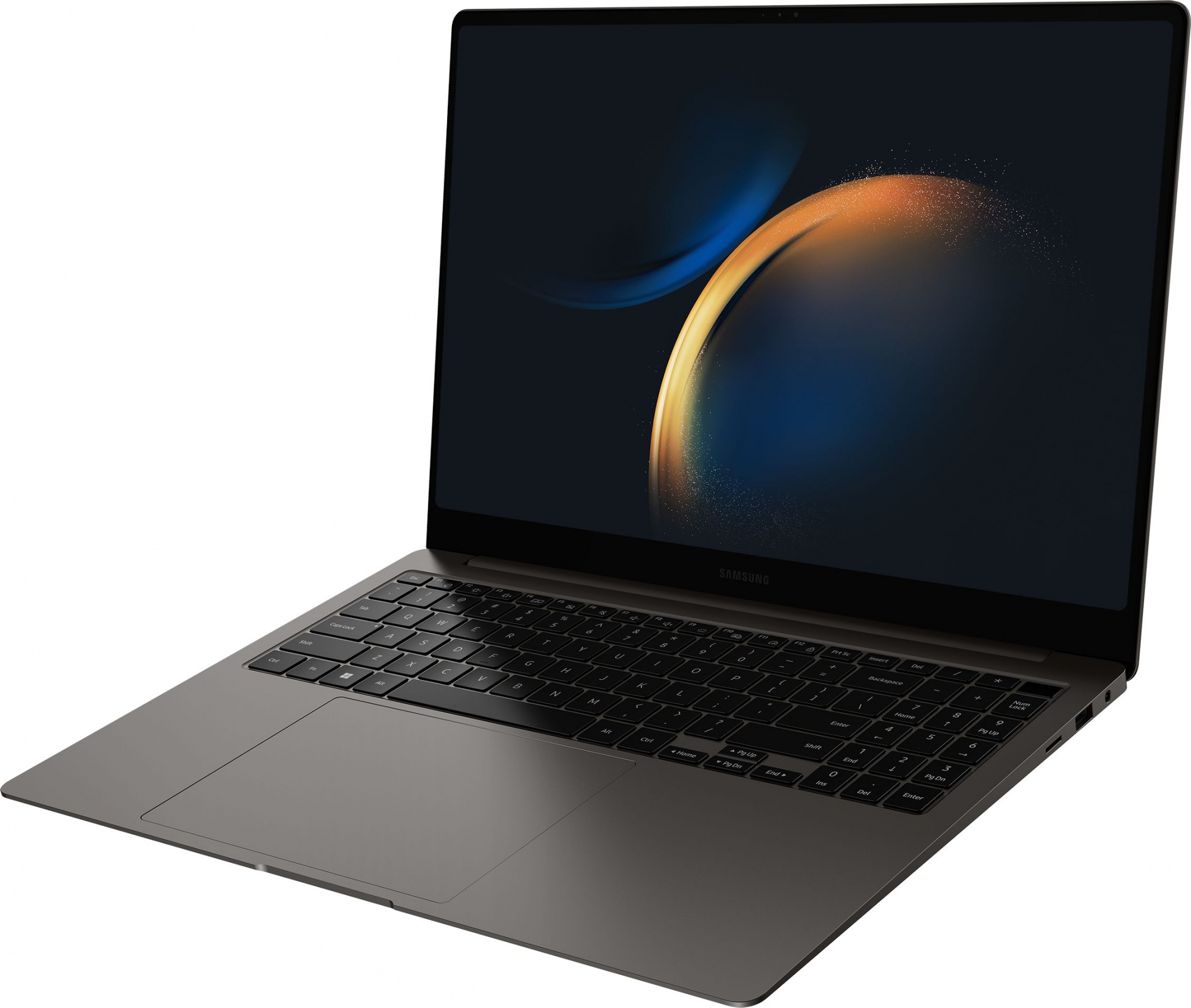 Ноутбук Samsung Galaxy Book 3 Pro NP960 Core i7 1360P 16Gb SSD512Gb Intel Iris Xe graphics 16" AMOLED 3K (2880x1800) Windows 11 Home Single Language dk.grey WiFi BT Cam (NP960XFG-KC1IN) — фото 8