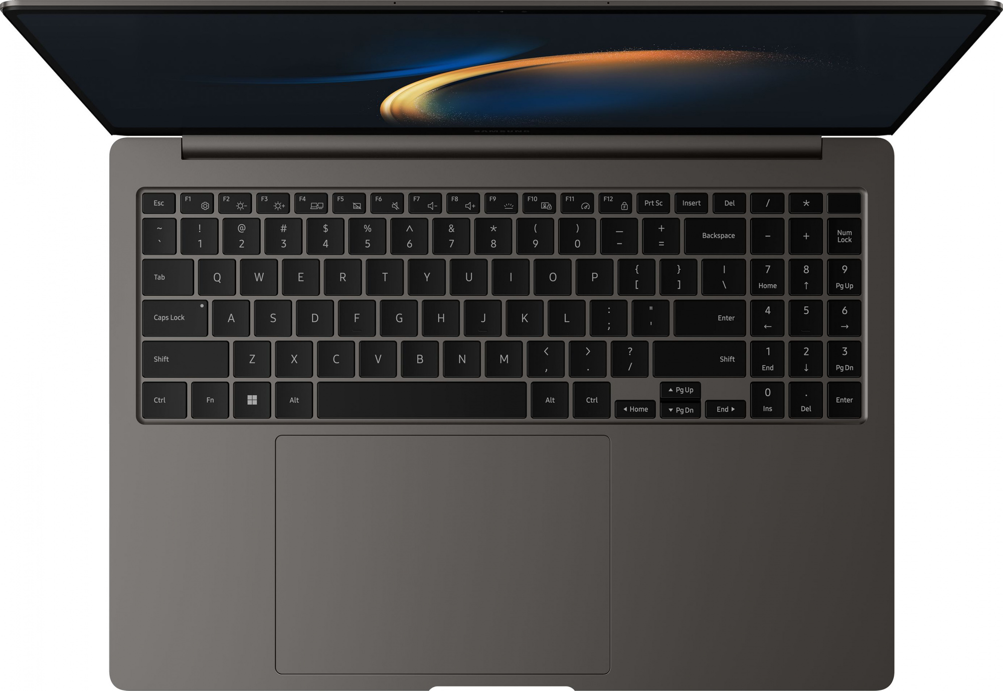 Ноутбук Samsung Galaxy Book 3 Pro NP960 Core i7 1360P 16Gb SSD512Gb Intel Iris Xe graphics 16" AMOLED 3K (2880x1800) Windows 11 Home Single Language dk.grey WiFi BT Cam (NP960XFG-KC1IN) — фото 3