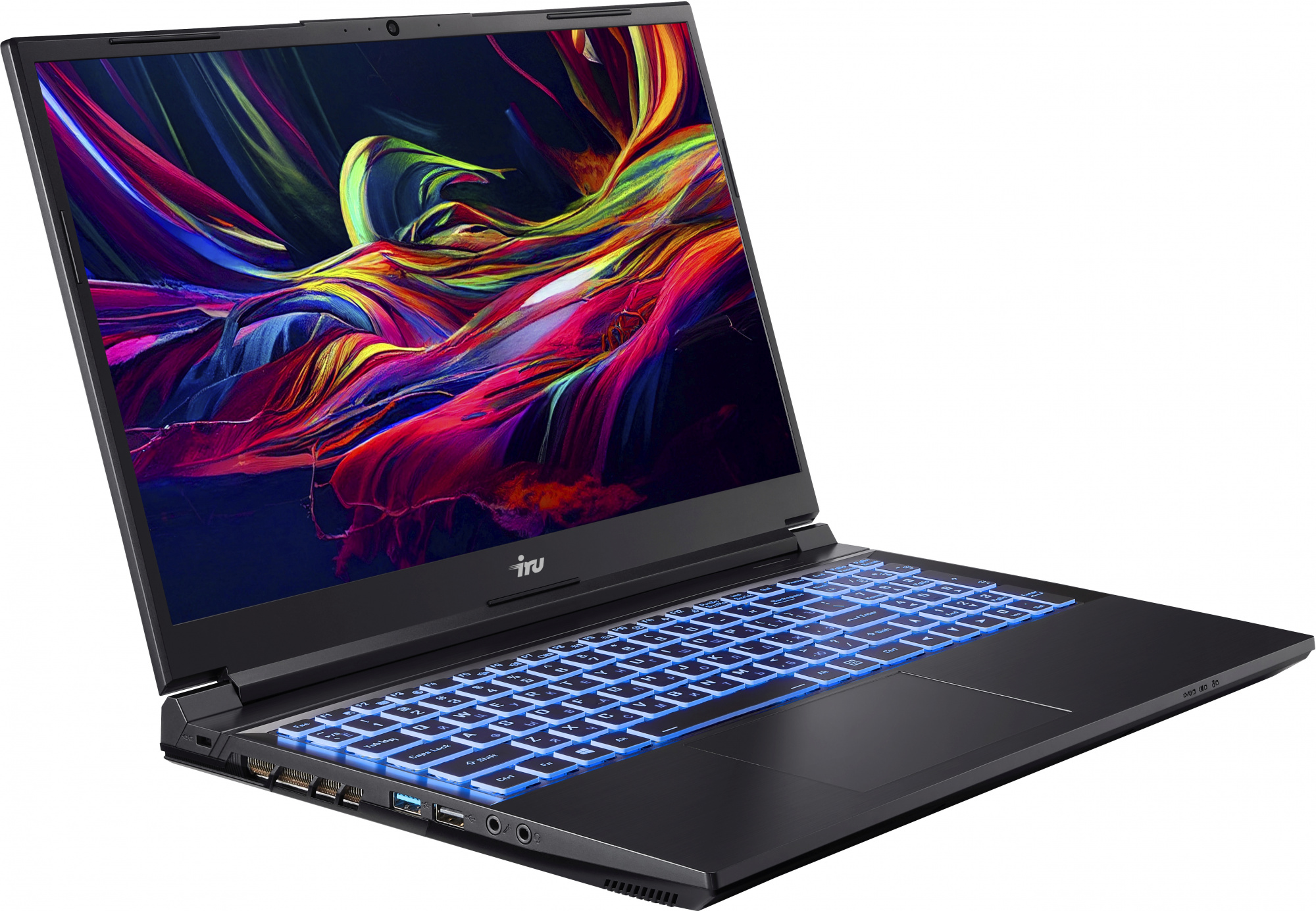 Ноутбук IRU Калибр 15ALC Core i5 12500H 16Gb SSD512Gb NVIDIA GeForce RTX 3050 4Gb 15.6" IPS FHD (1920x1080) Free DOS black WiFi BT Cam 3465mAh (1930300) — фото 4