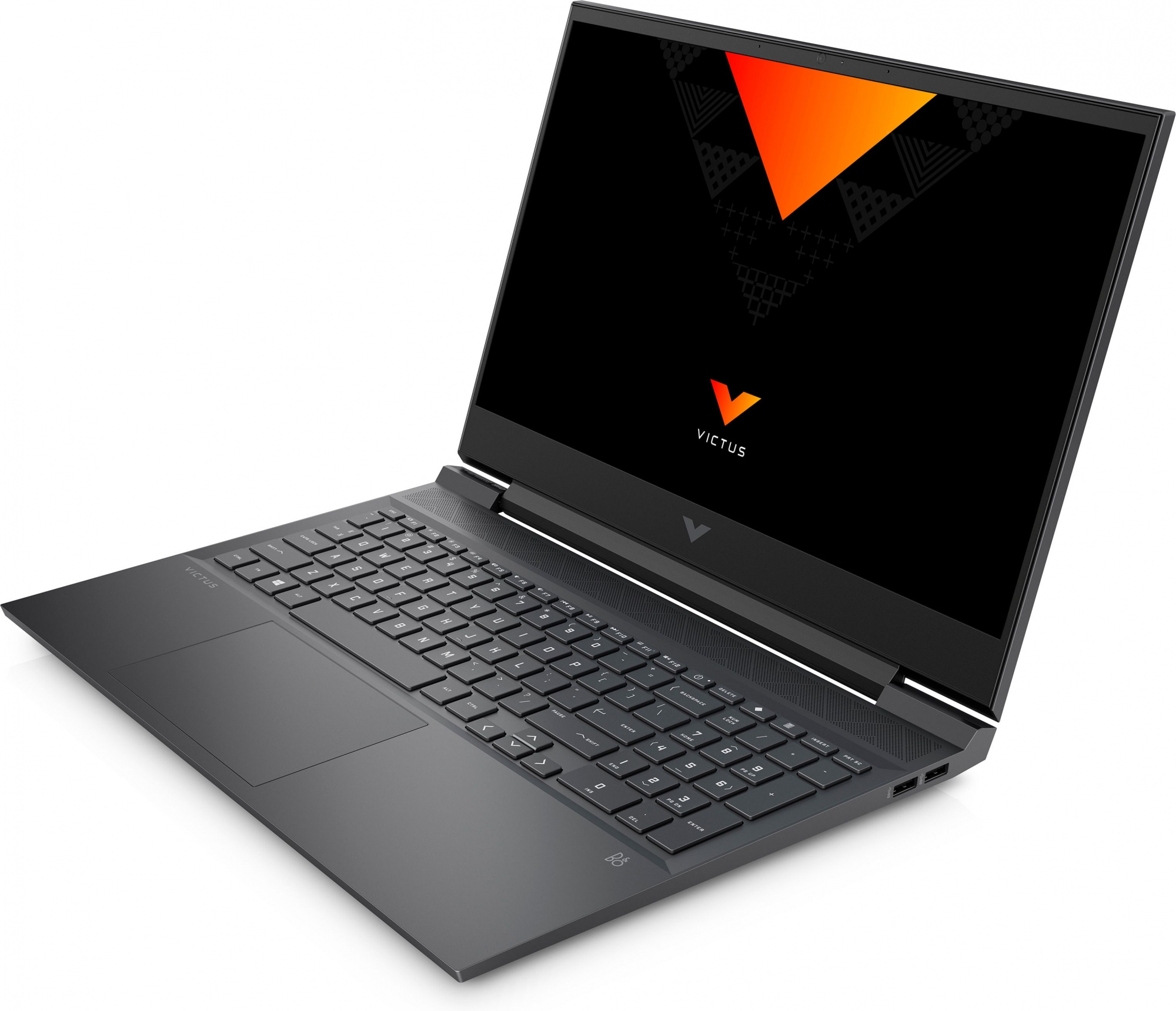 Ноутбук HP Victus 16-e0304nw Ryzen 5 5600H 16Gb SSD512Gb NVIDIA GeForce RTX 3050 4Gb 16.1" IPS IPS FHD (1920x1080) noOS dk.silver WiFi BT Cam (4H3L6EA) — фото 2