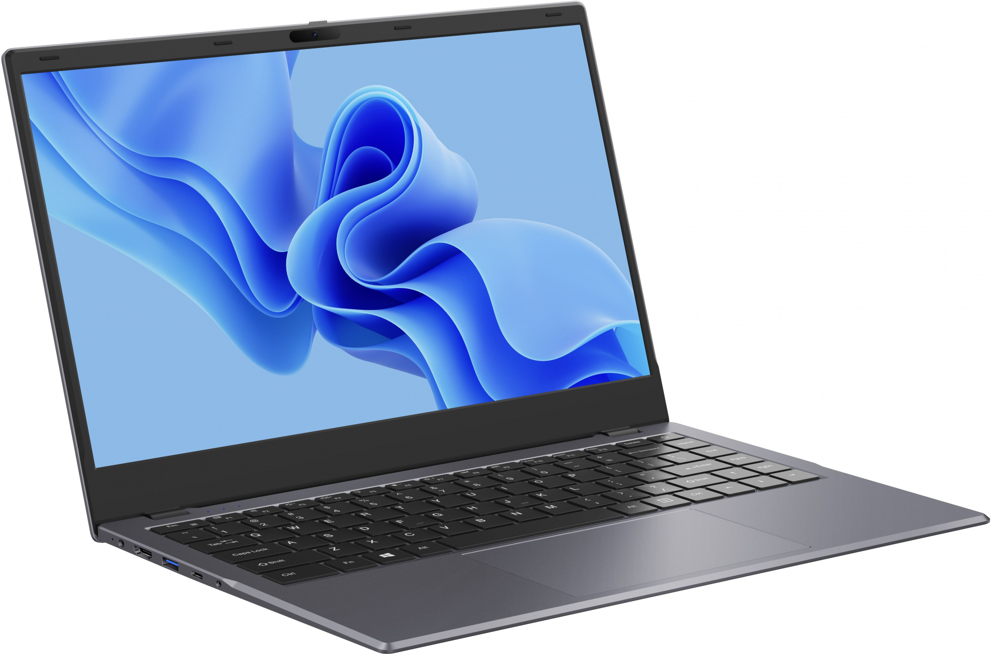Ноутбук Chuwi GemiBook Xpro Celeron N100 8Gb SSD256Gb Intel UHD Graphics 14.1" IPS FHD (1920x1080) Windows 11 Home grey WiFi BT Cam 5000mAh — фото 2
